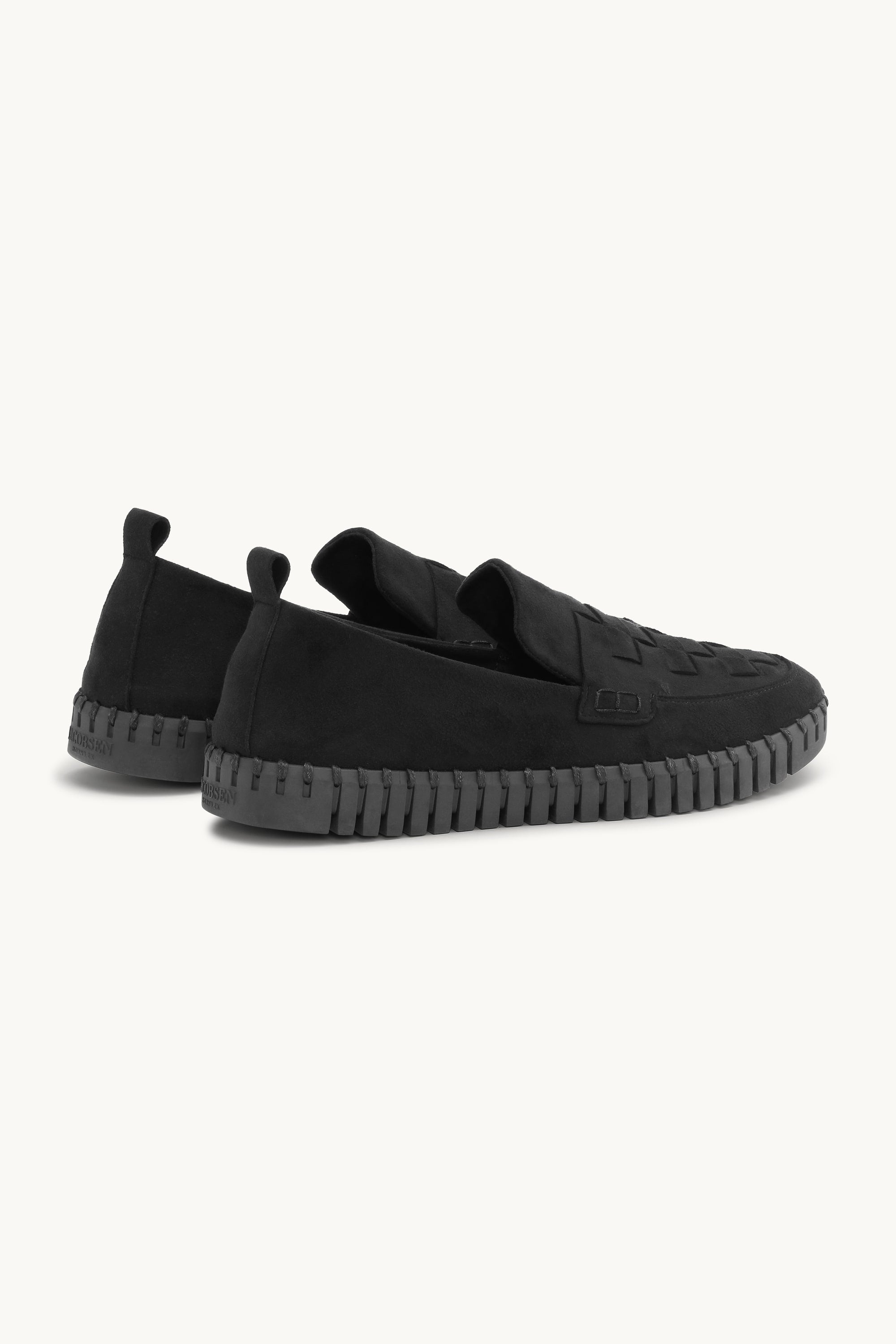 Tulip Braided Loafer - Black Black