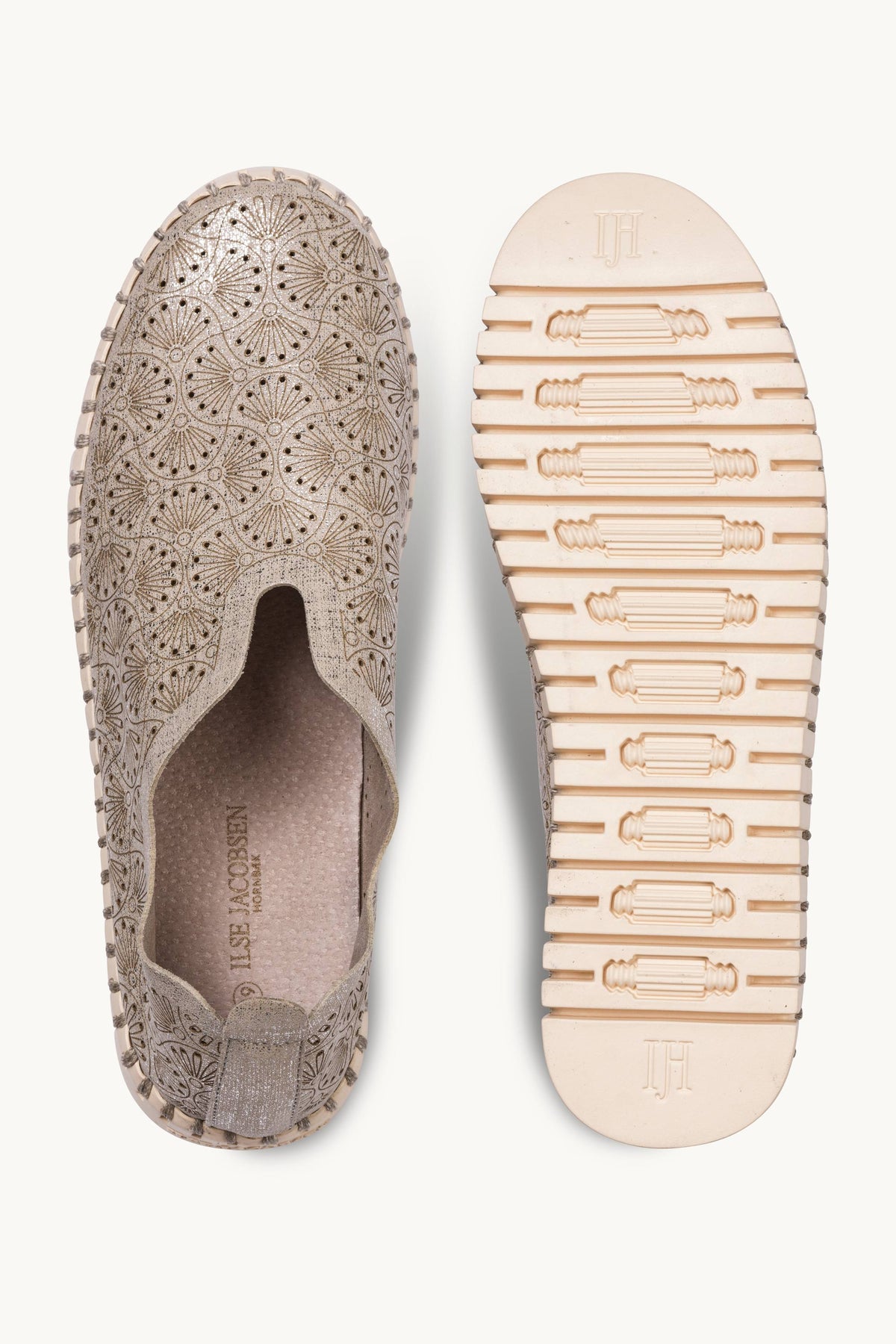 Tulip Organic Flat Glitter - Silver Pearled Ivory