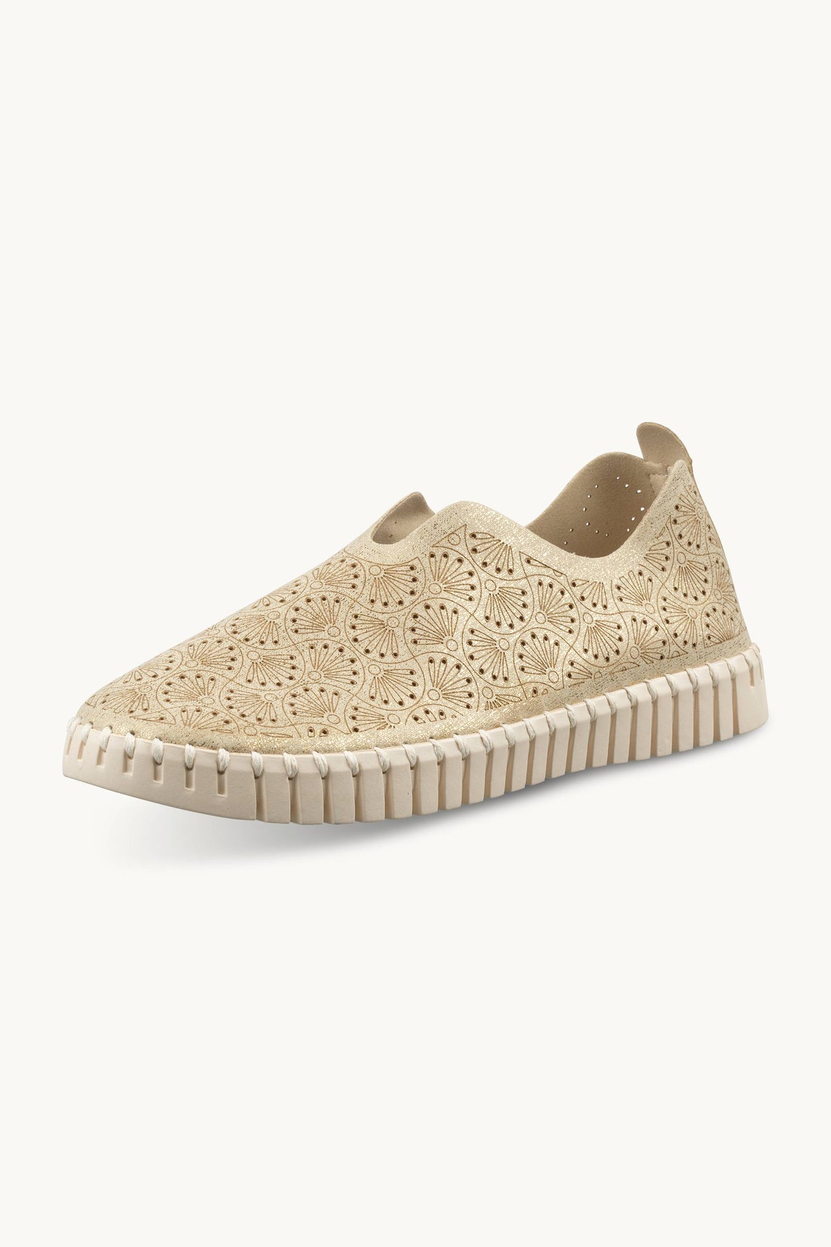 Tulip Organic Flat Glitter - Platin Pearled Ivory