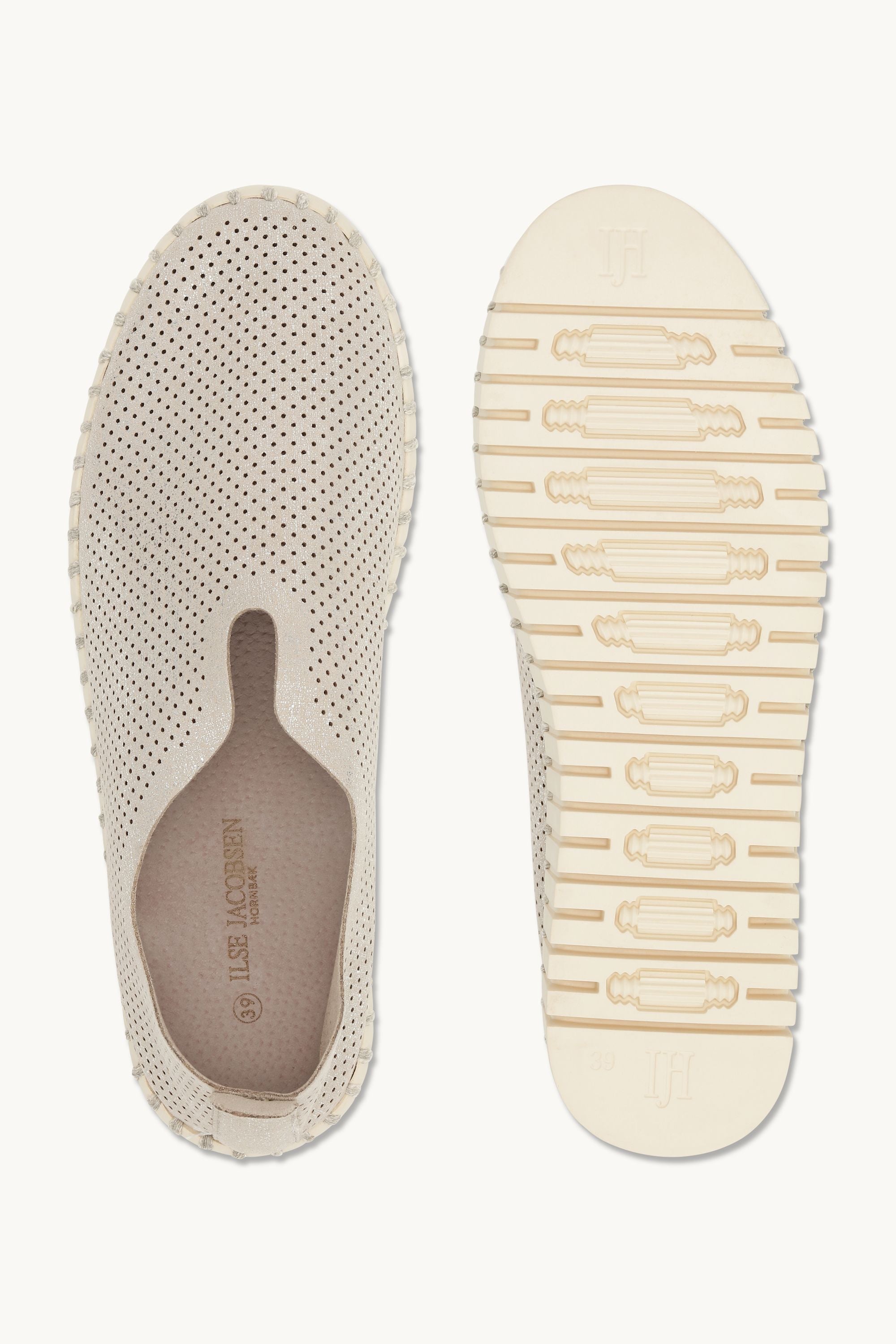 Tulip Platåsko Glitter - Silver Pearled Ivory