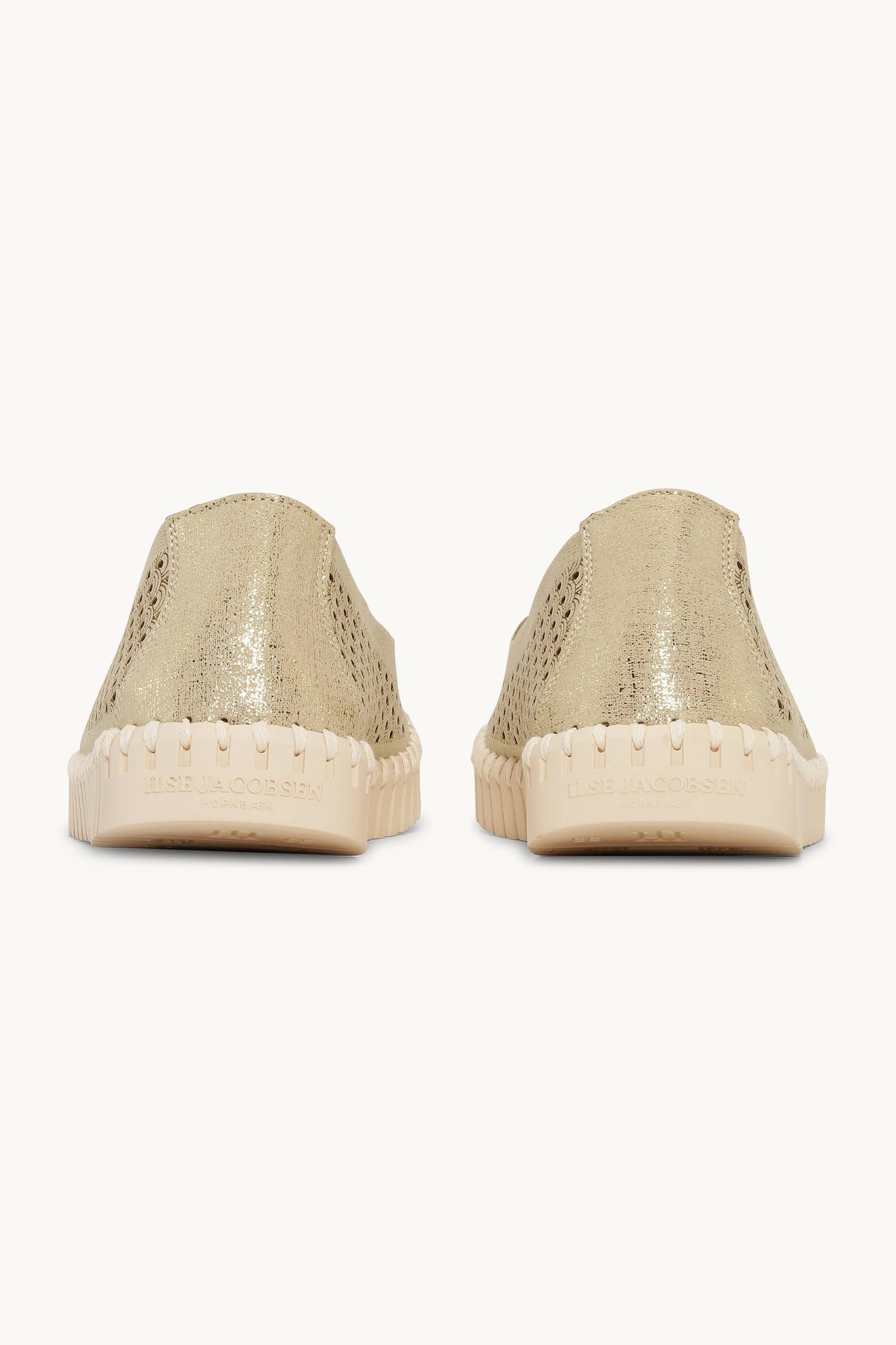 Tulip Sko Glitter - Platin Pearled Ivory