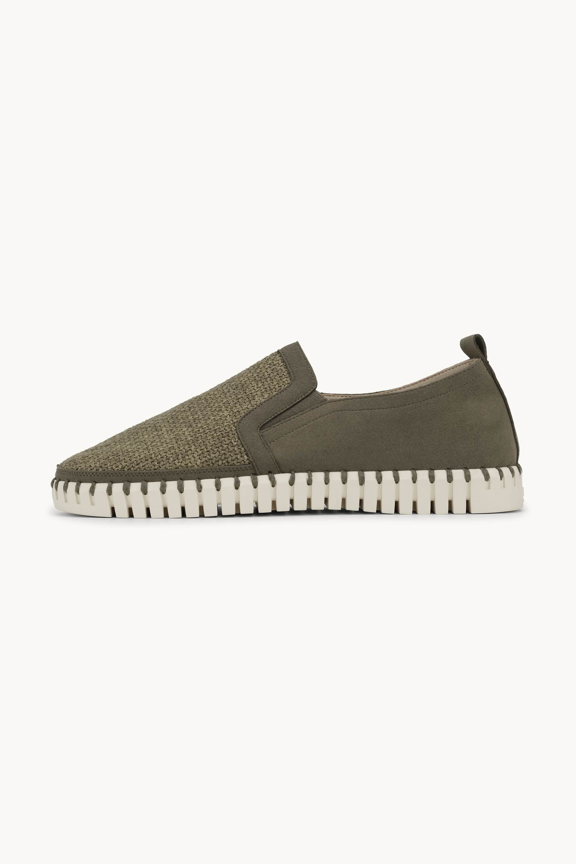 Komfortable Herresko - Deep Olive Pearled Ivory