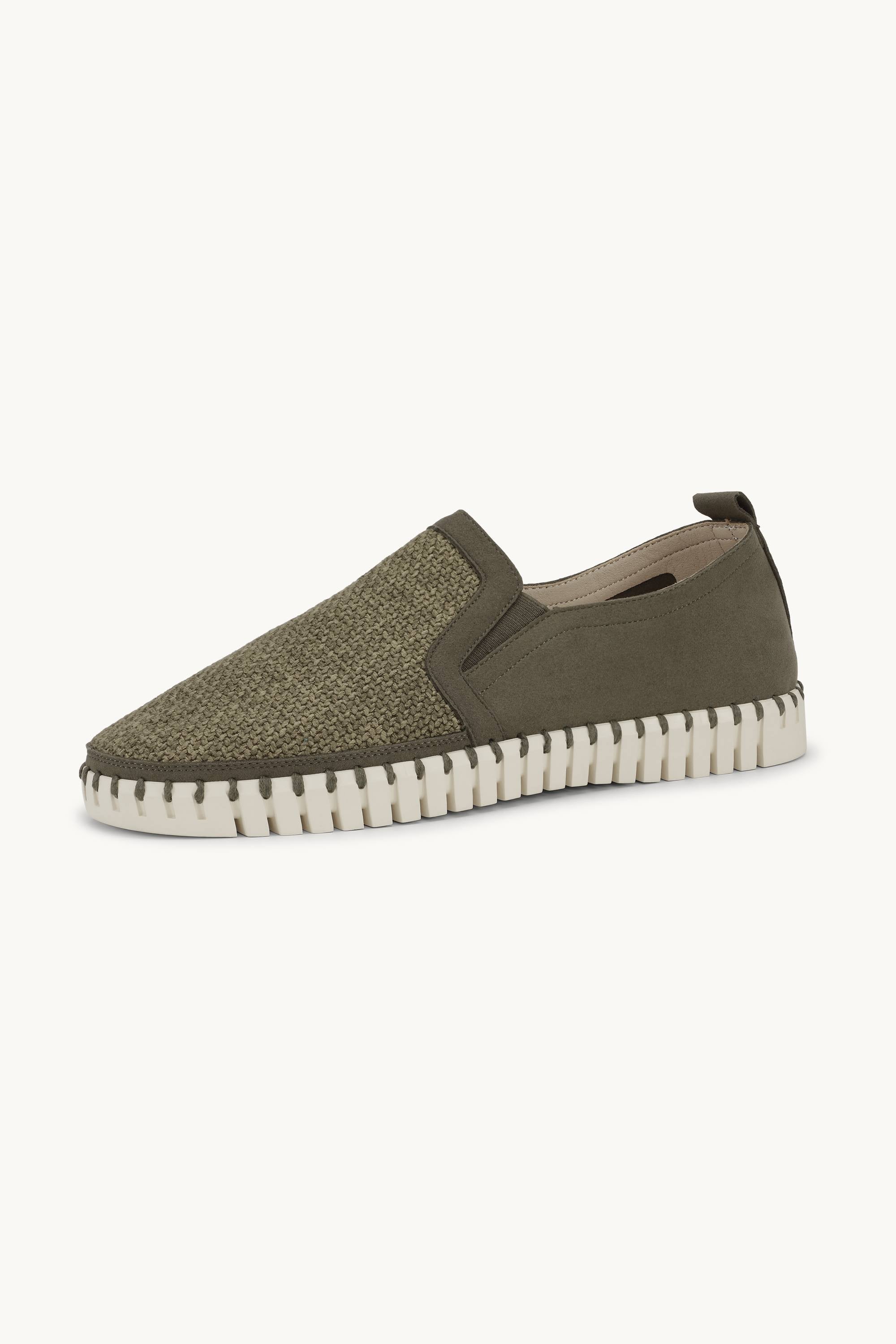 Komfortable Herresko - Deep Olive Pearled Ivory