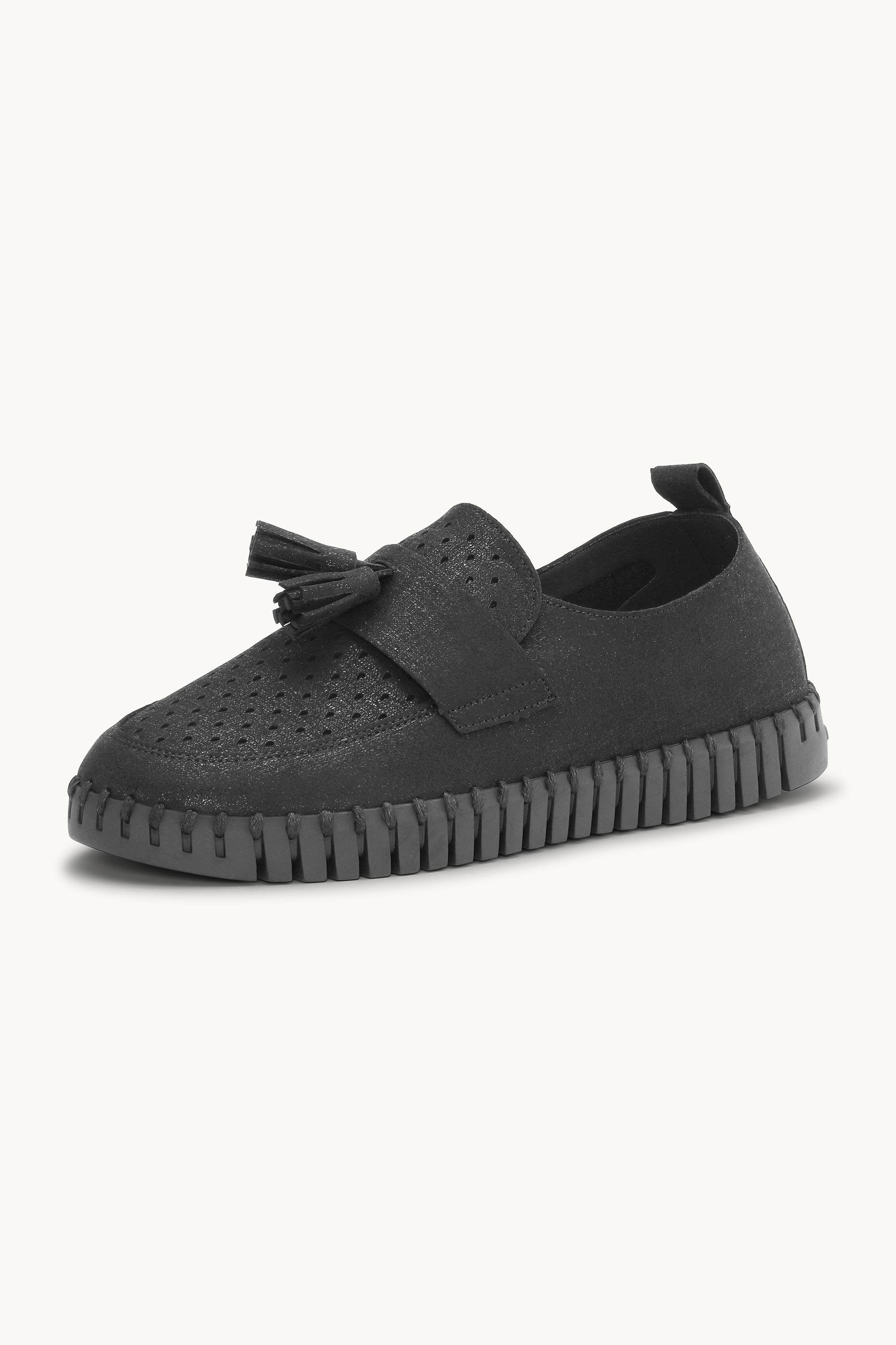 Tulip Loafer Tassel - Black Black
