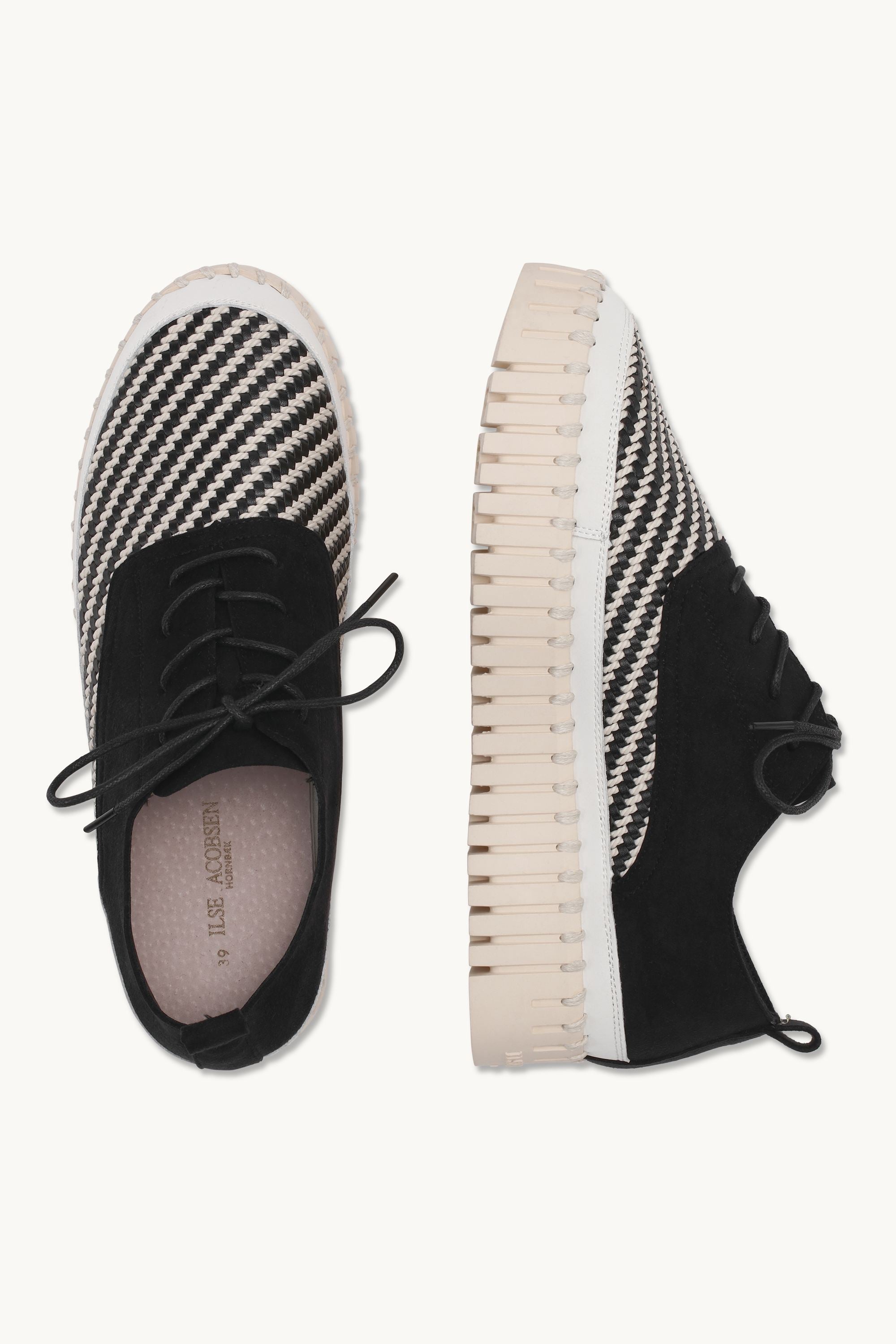 Tulip Sko Med Lisser - Black