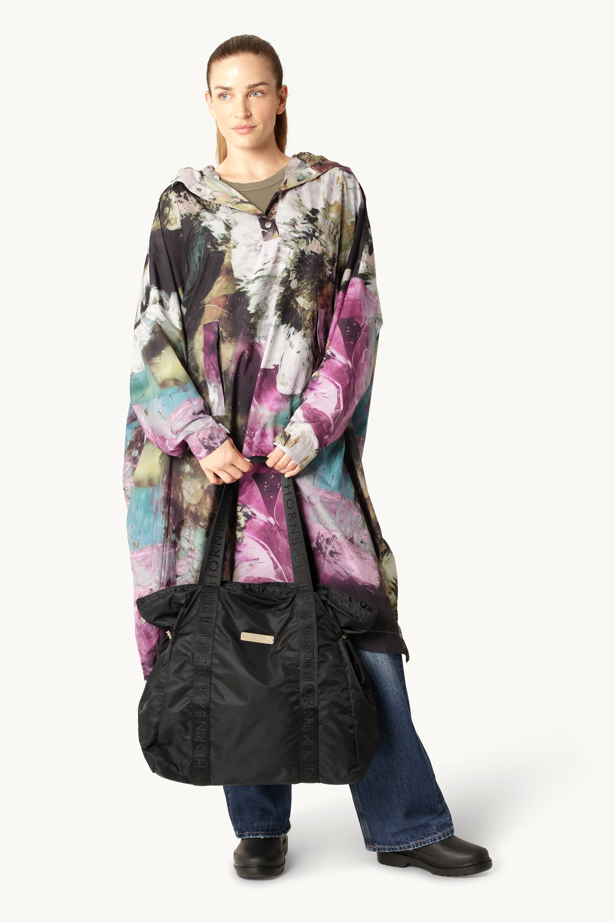 Lett Regn Shopperveske - Black