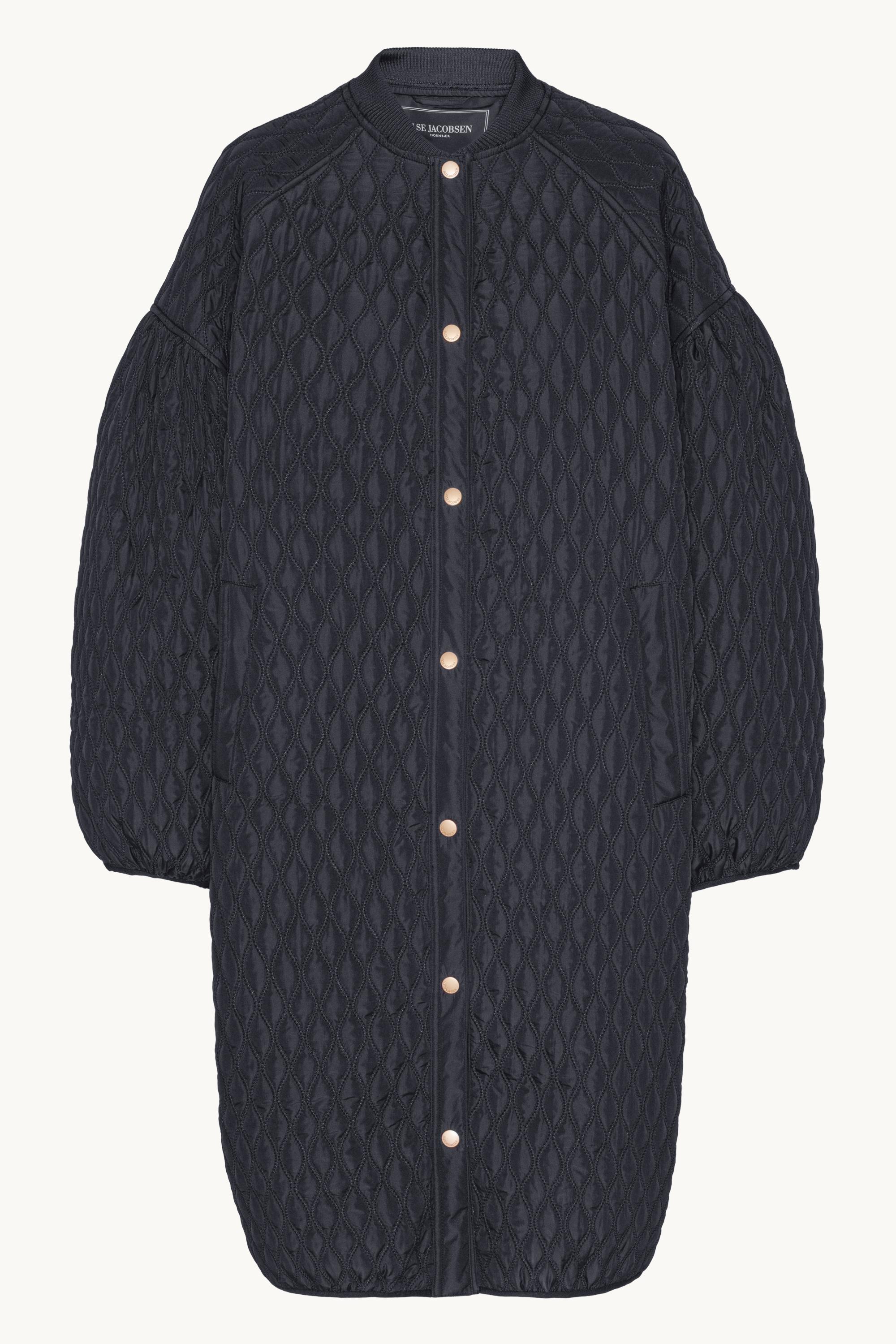 Lang Vattert Jakke - Dark Indigo