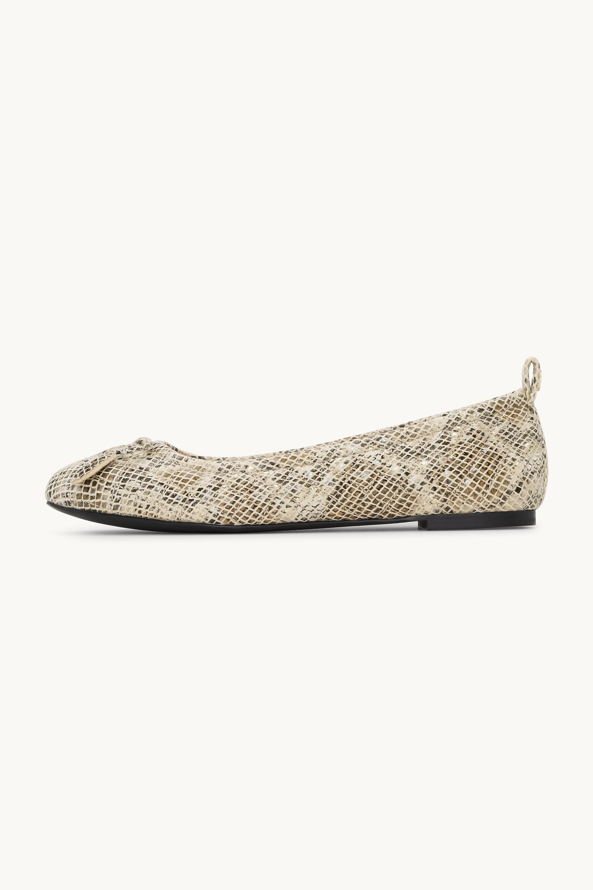 Quilted Ballerina - Latte Black