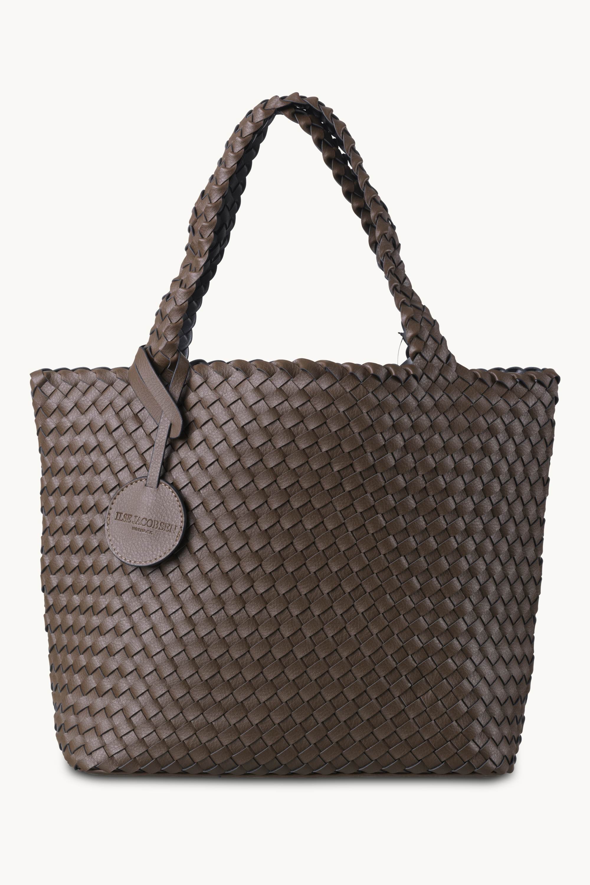 Tote Bag Flettet - Nut Gun Metal
