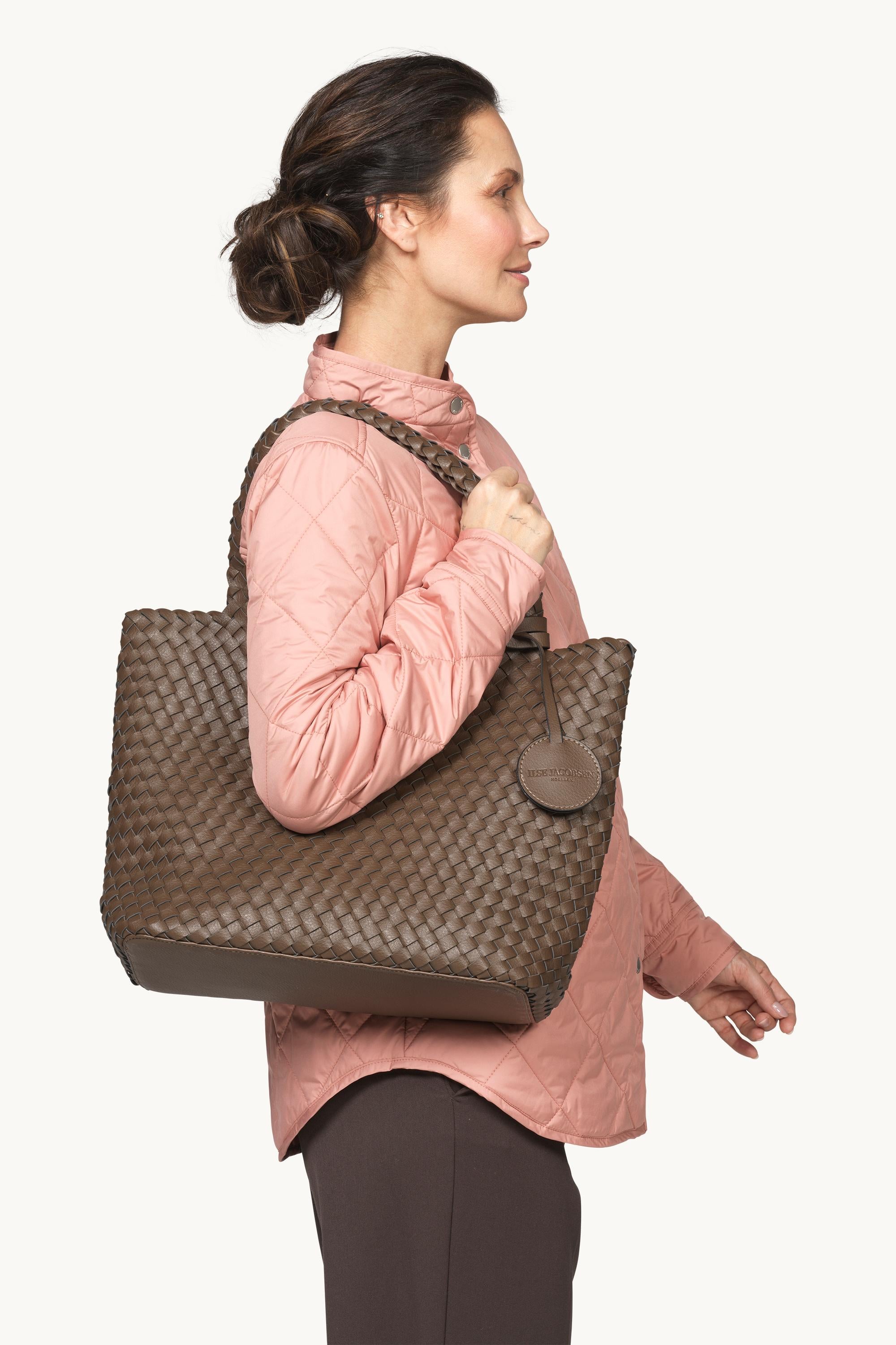 Tote Bag Flettet - Nut Gun Metal