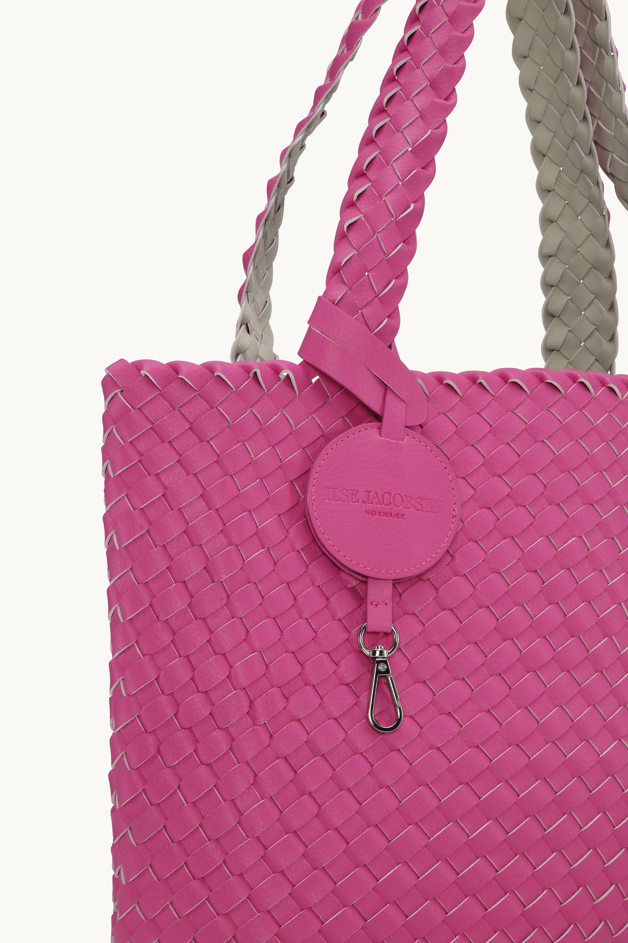 Tote Bag Flettet - Azalea Pink Sand