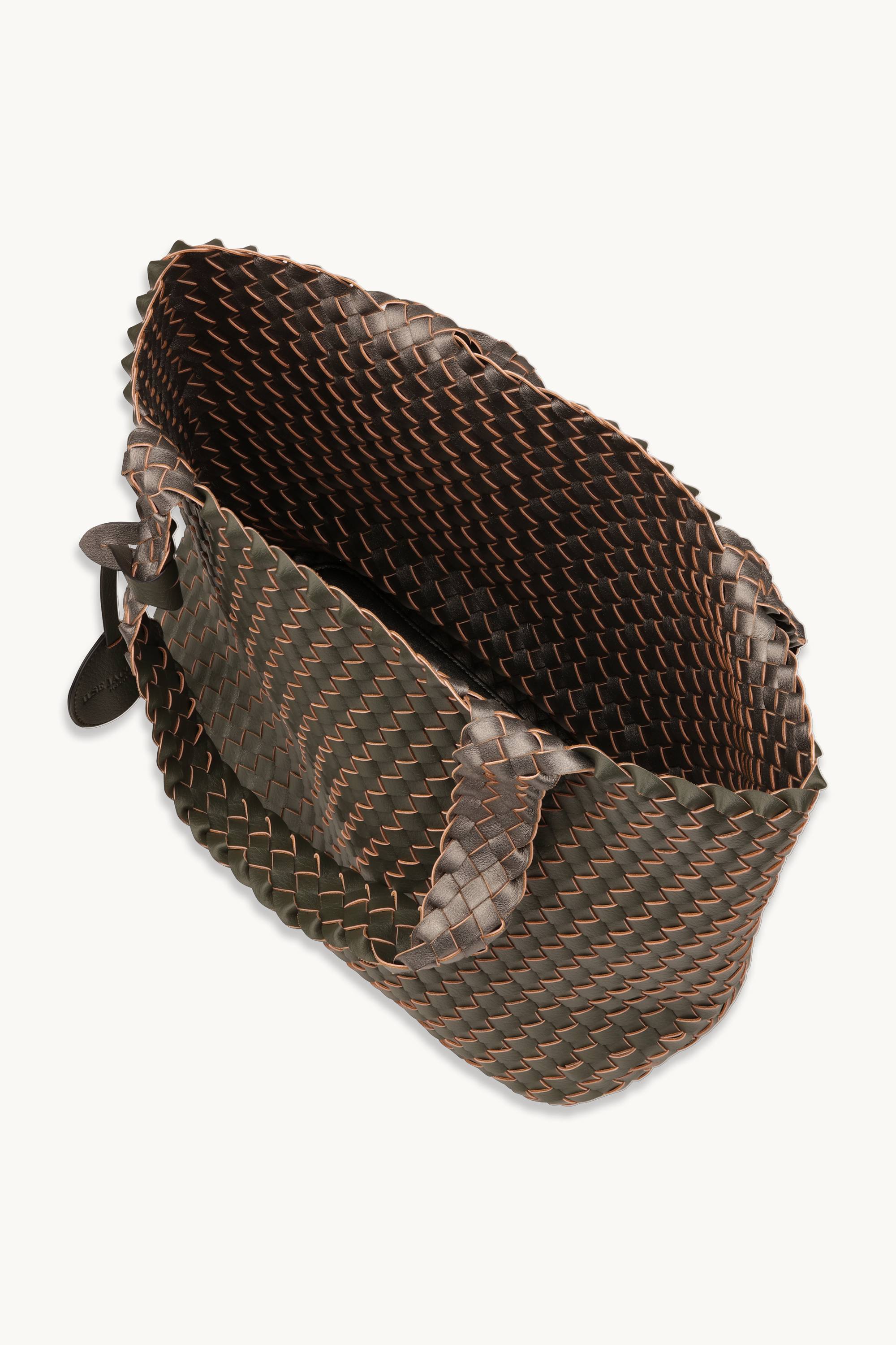 Tote Bag Flettet - Army Gun Metal
