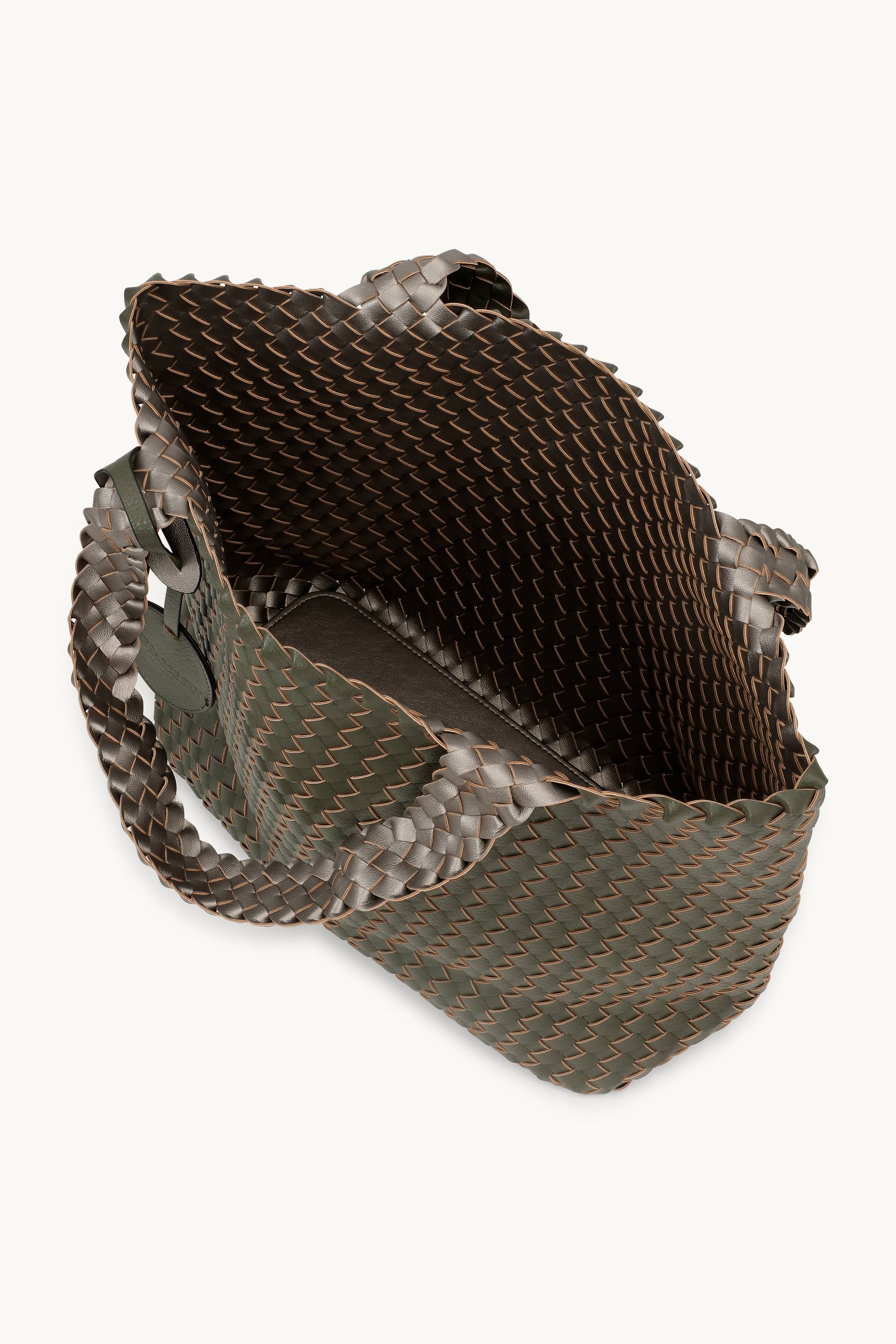 Tote Bag Flettet - Army Gun Metal