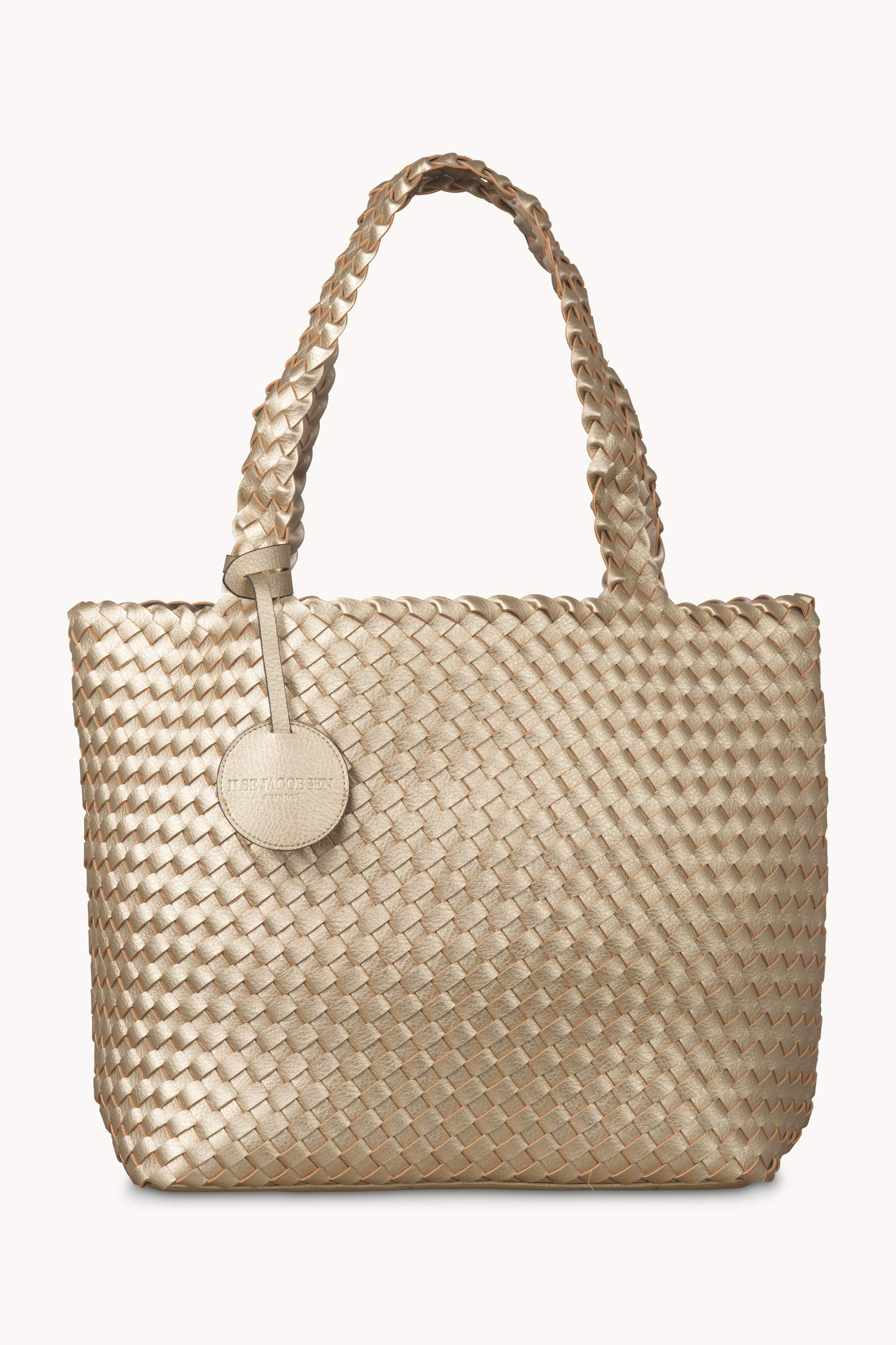 Tote Bag Flettet - Platin Silver
