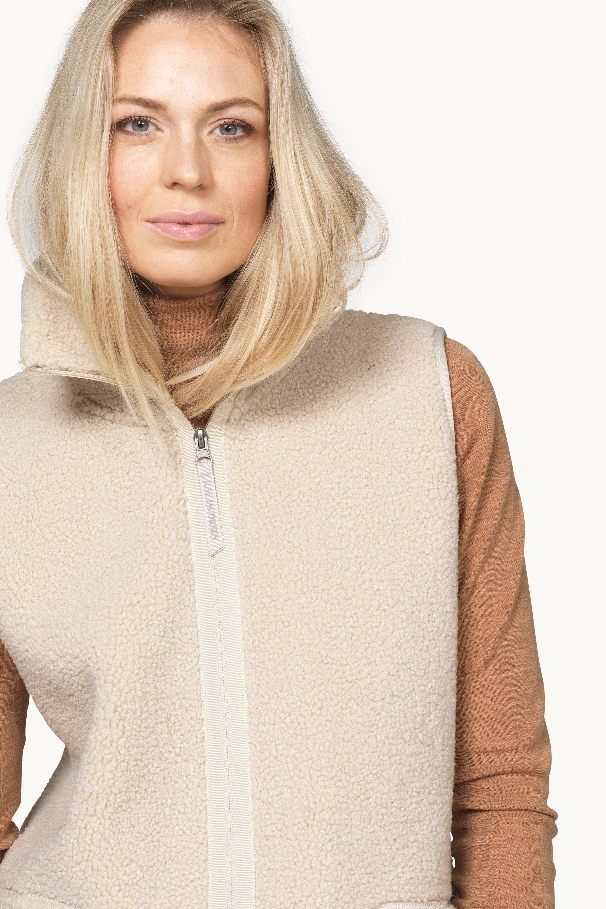 Long Pile Vest with Zipper - Kit
