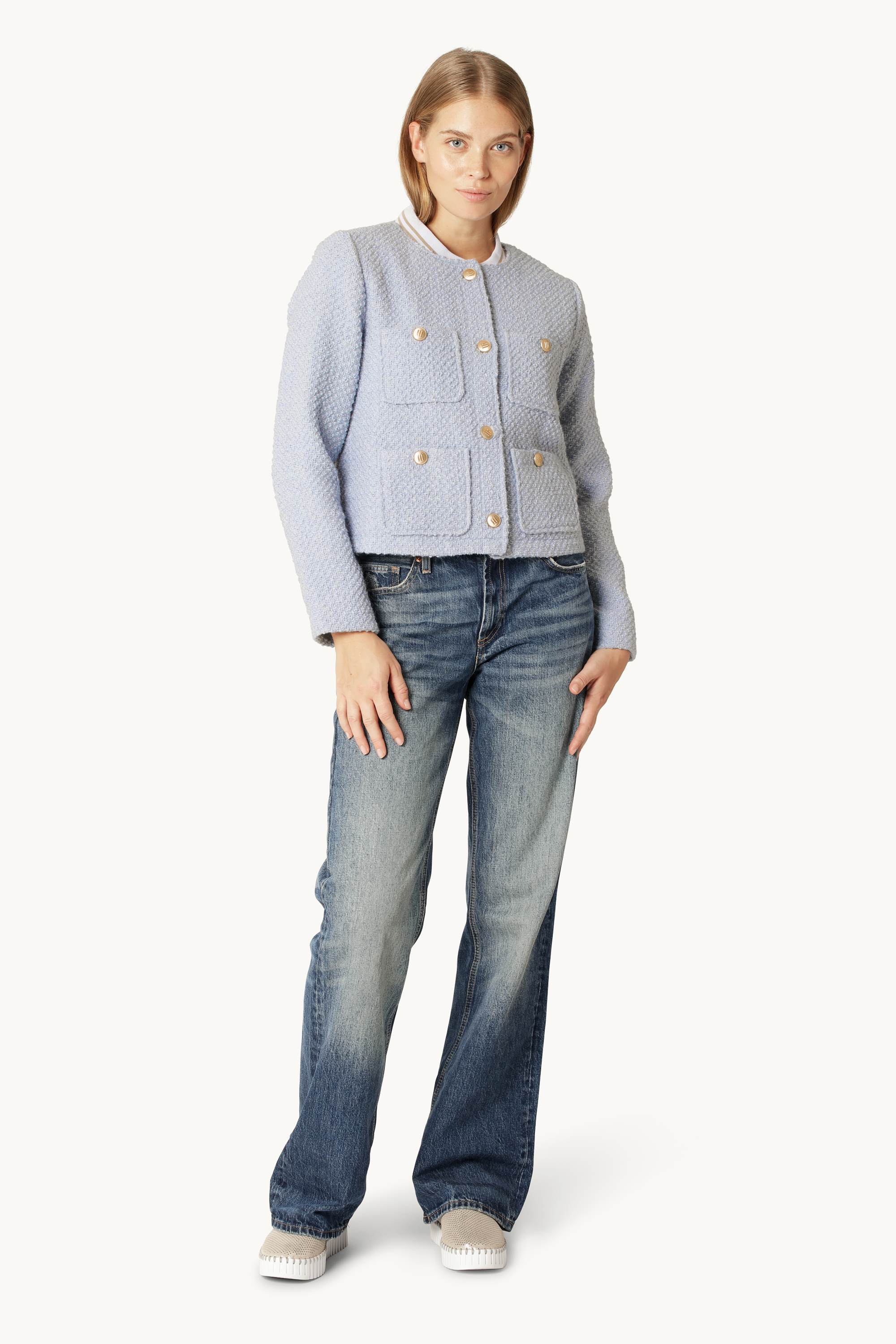 Bouclé Bomberjakke - Heather