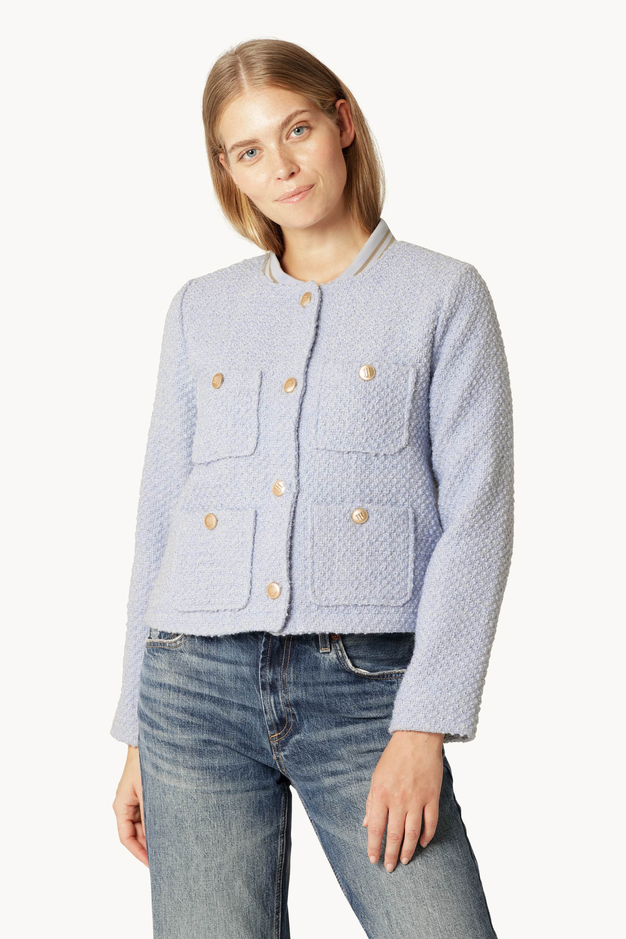 Bouclé Bomberjakke - Heather