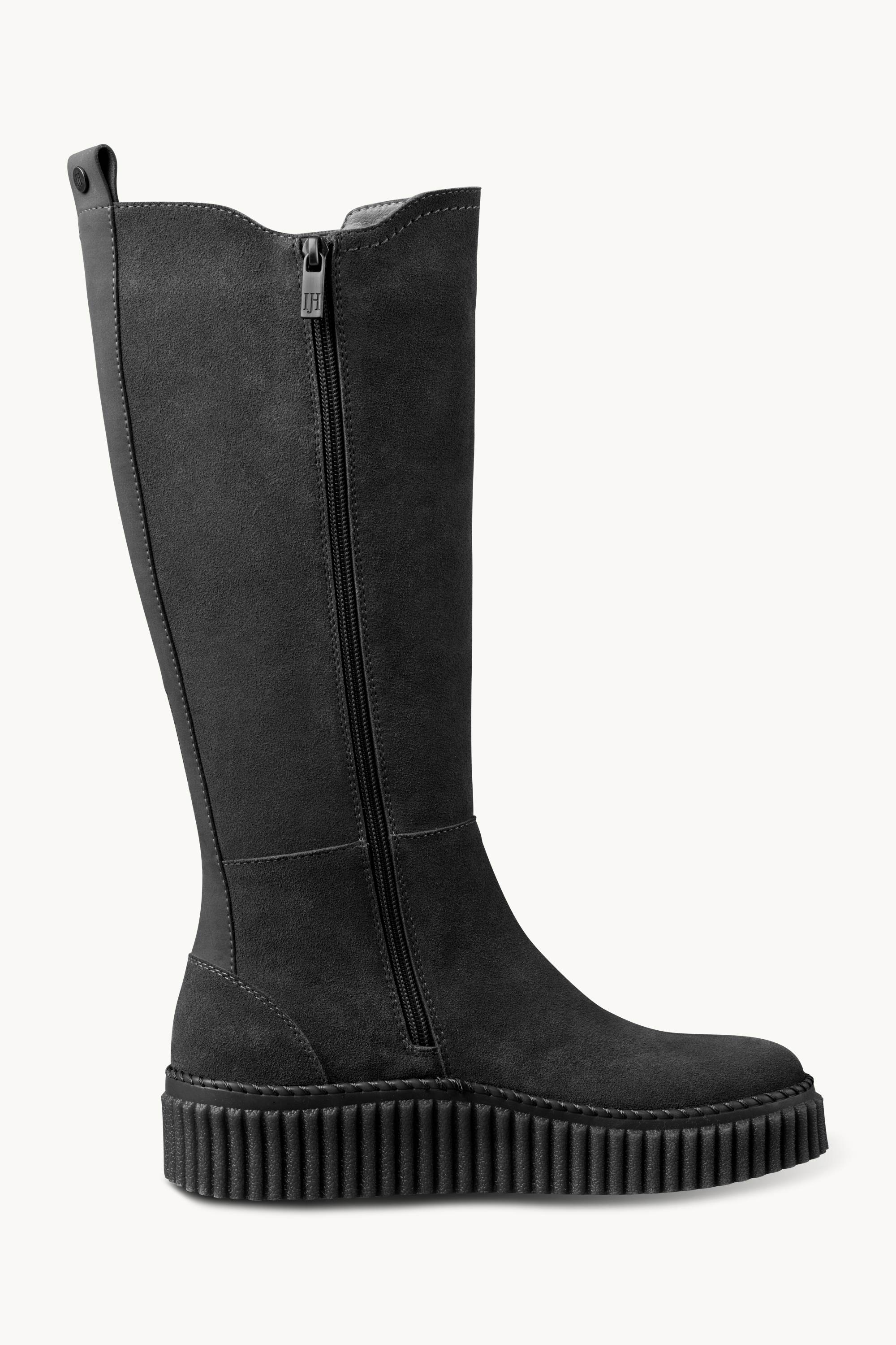 Tall Boots With Elastic - Black Black