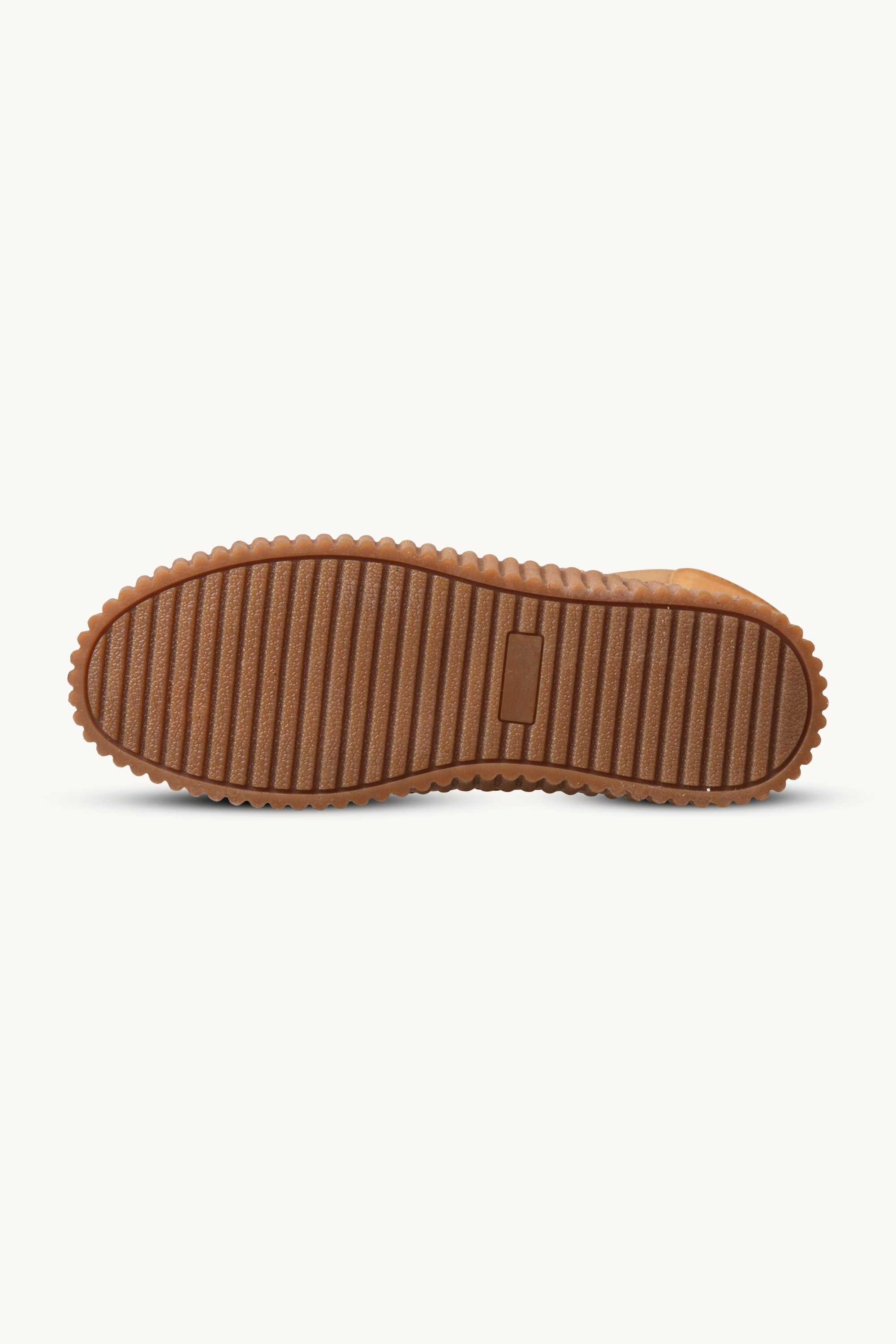 Tall Boots With Elastic - Cashew Clay