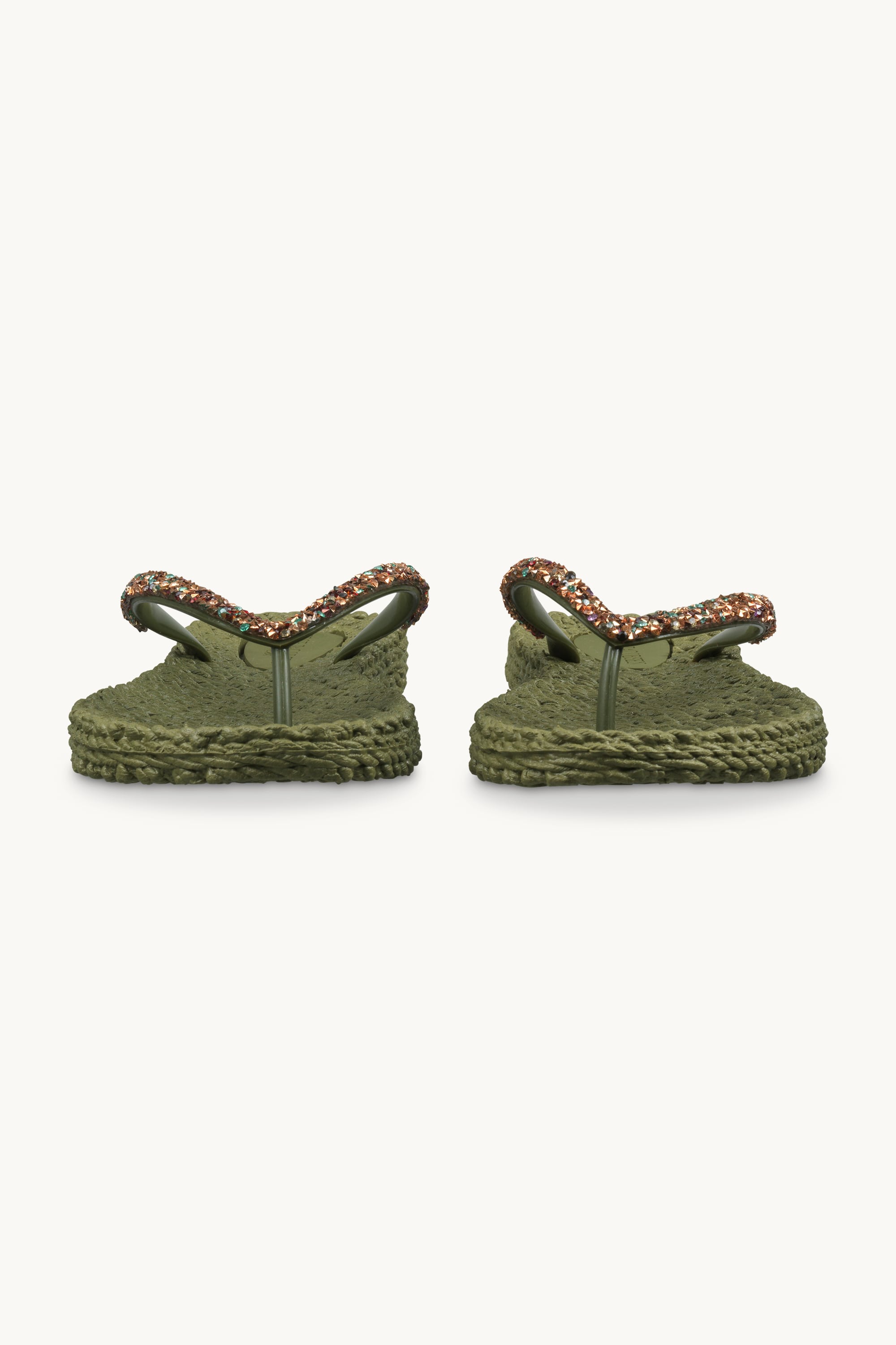 Flip Flops with Rhinestones - Sphagnum