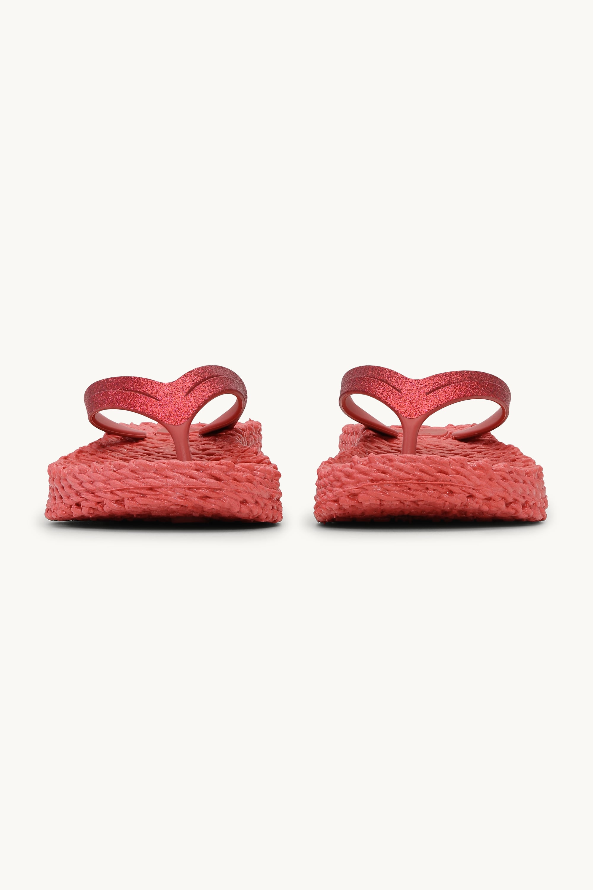 Platform Flip-flops Glitter - Baked Apple