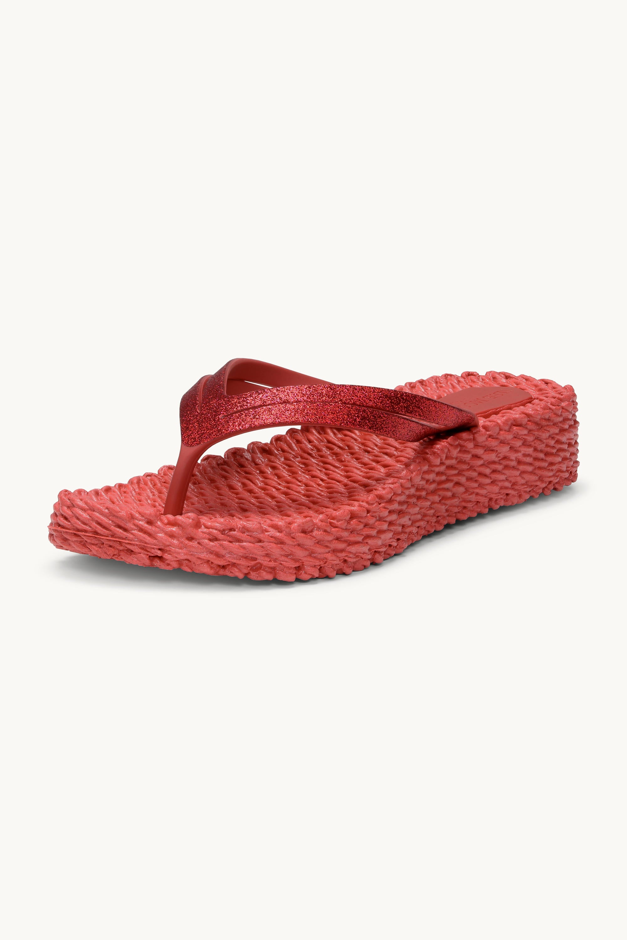 Platform Flip-flops Glitter - Baked Apple