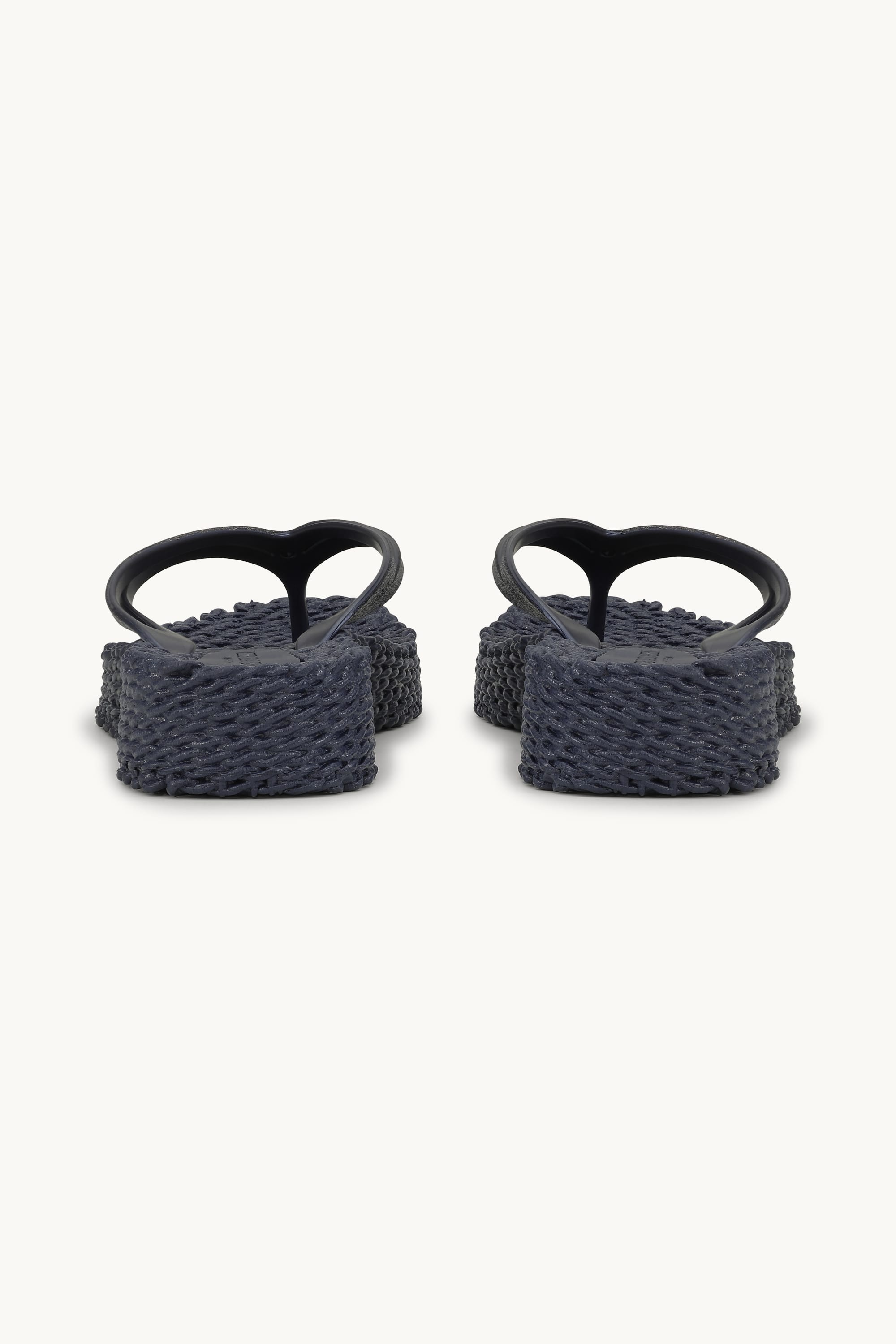 Platform Flip-flops Glitter - Indigo