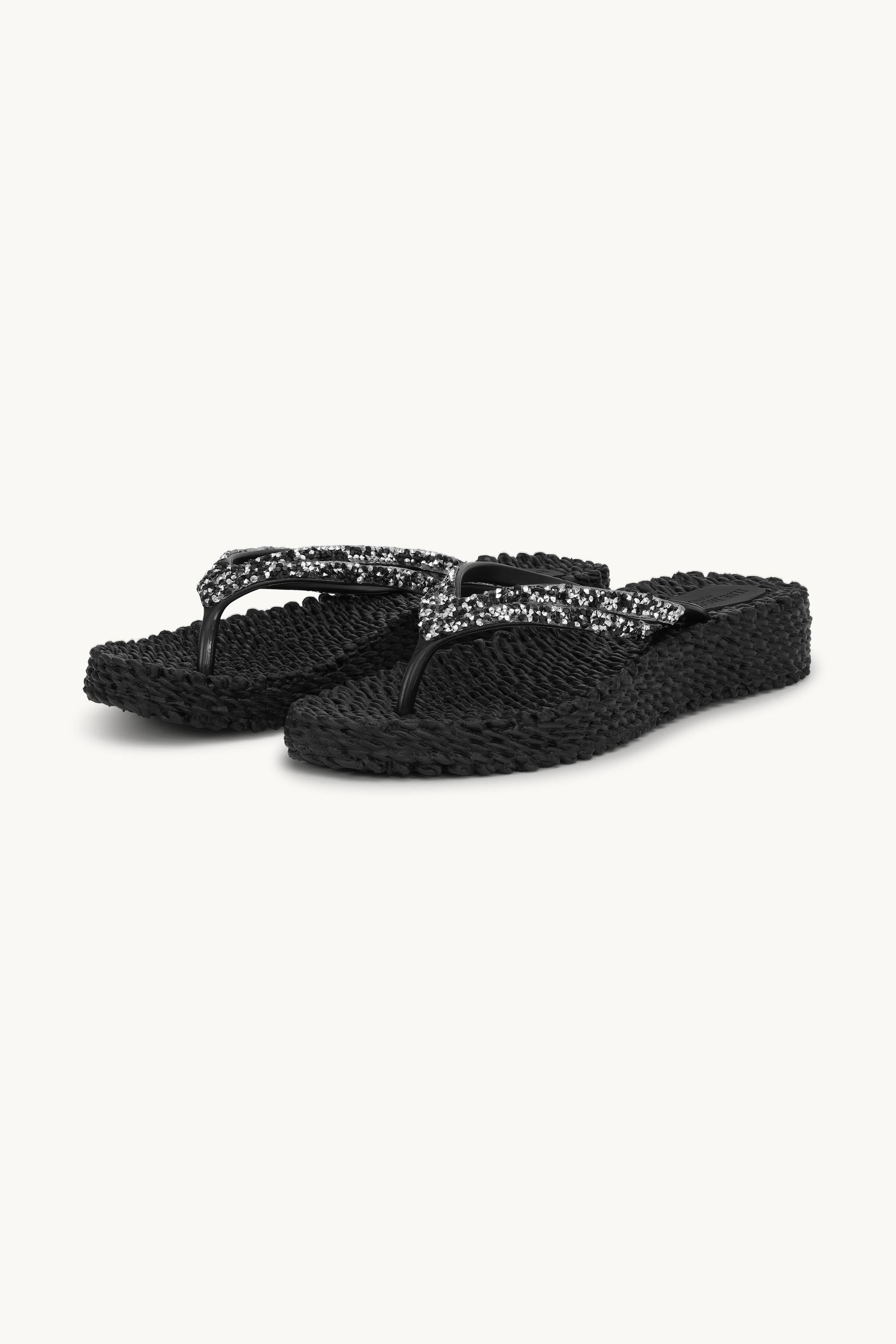 Platform Flip-flops Glitrende Steiner - Black