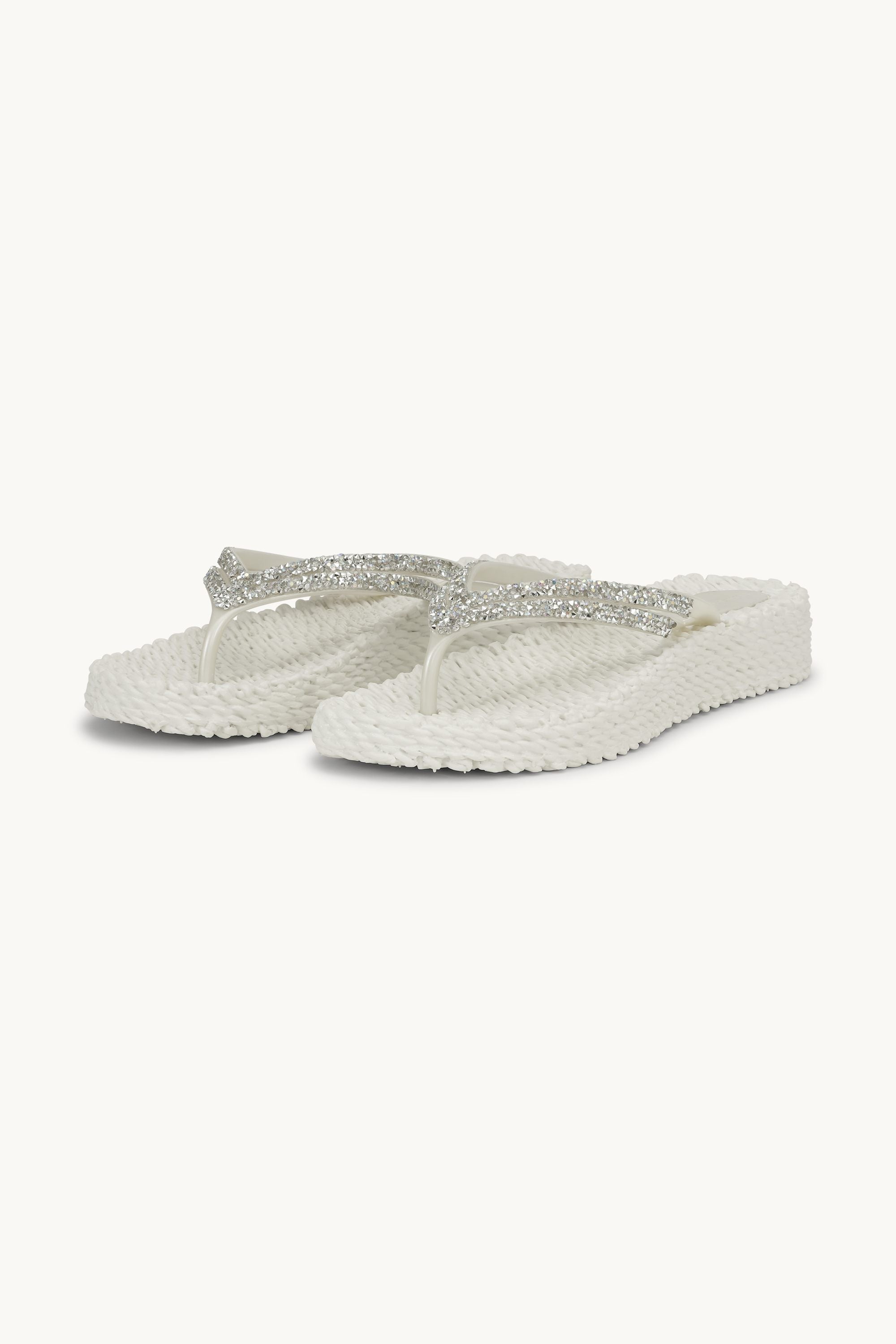 Platform Flip-flops Glitrende Steiner - Creme