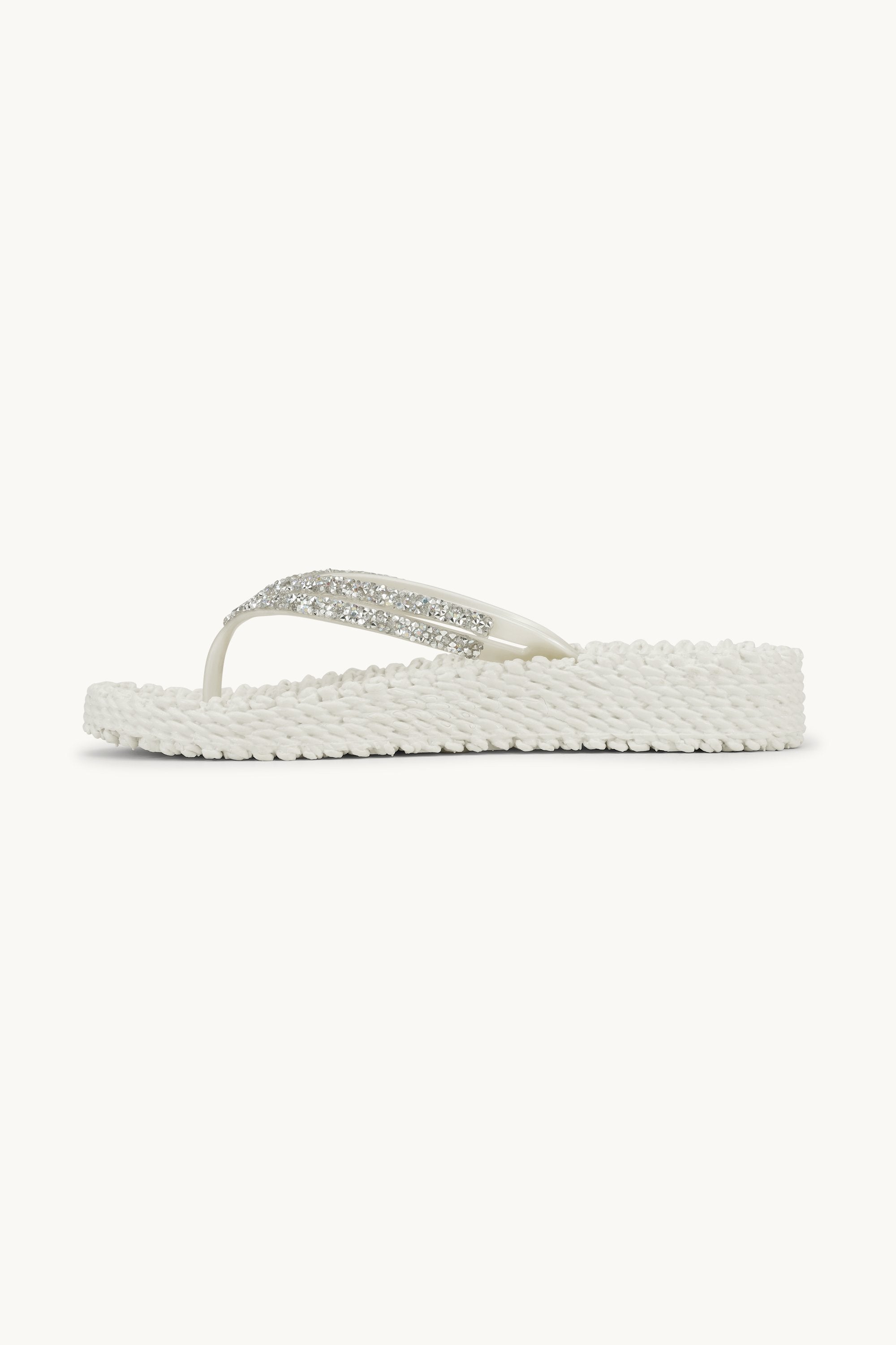 Platform Flip-flops Glitrende Steiner - Creme