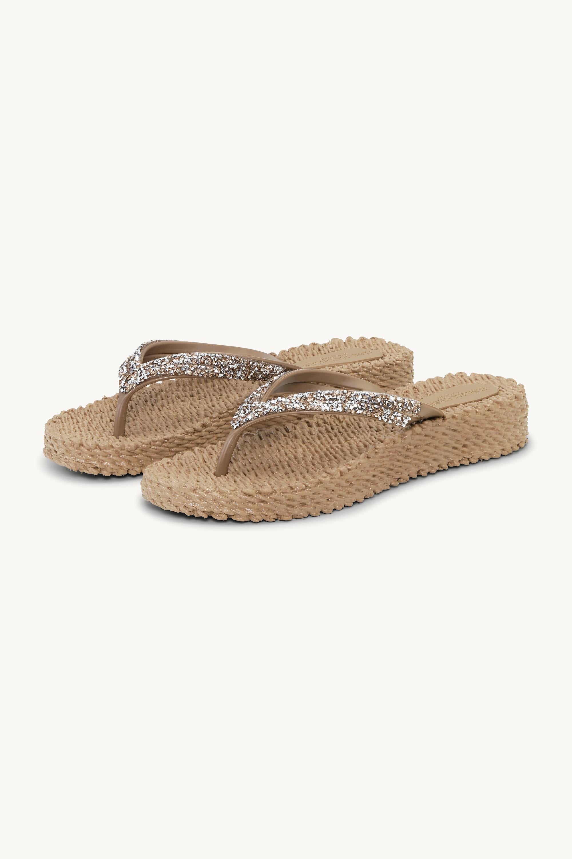 Platform Flip-flops Glitrende Steiner - Mocca