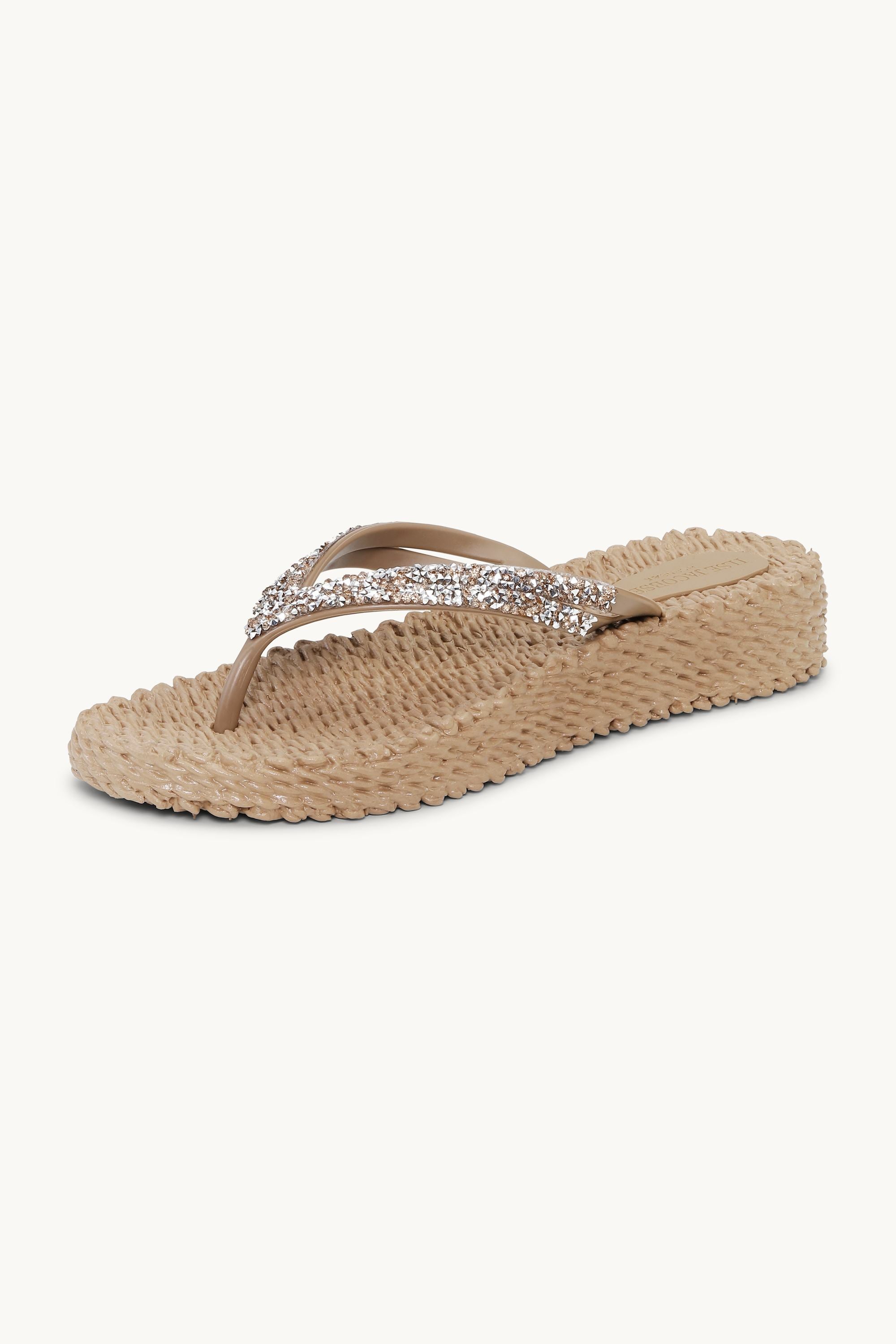 Platform Flip-flops Glitrende Steiner - Mocca