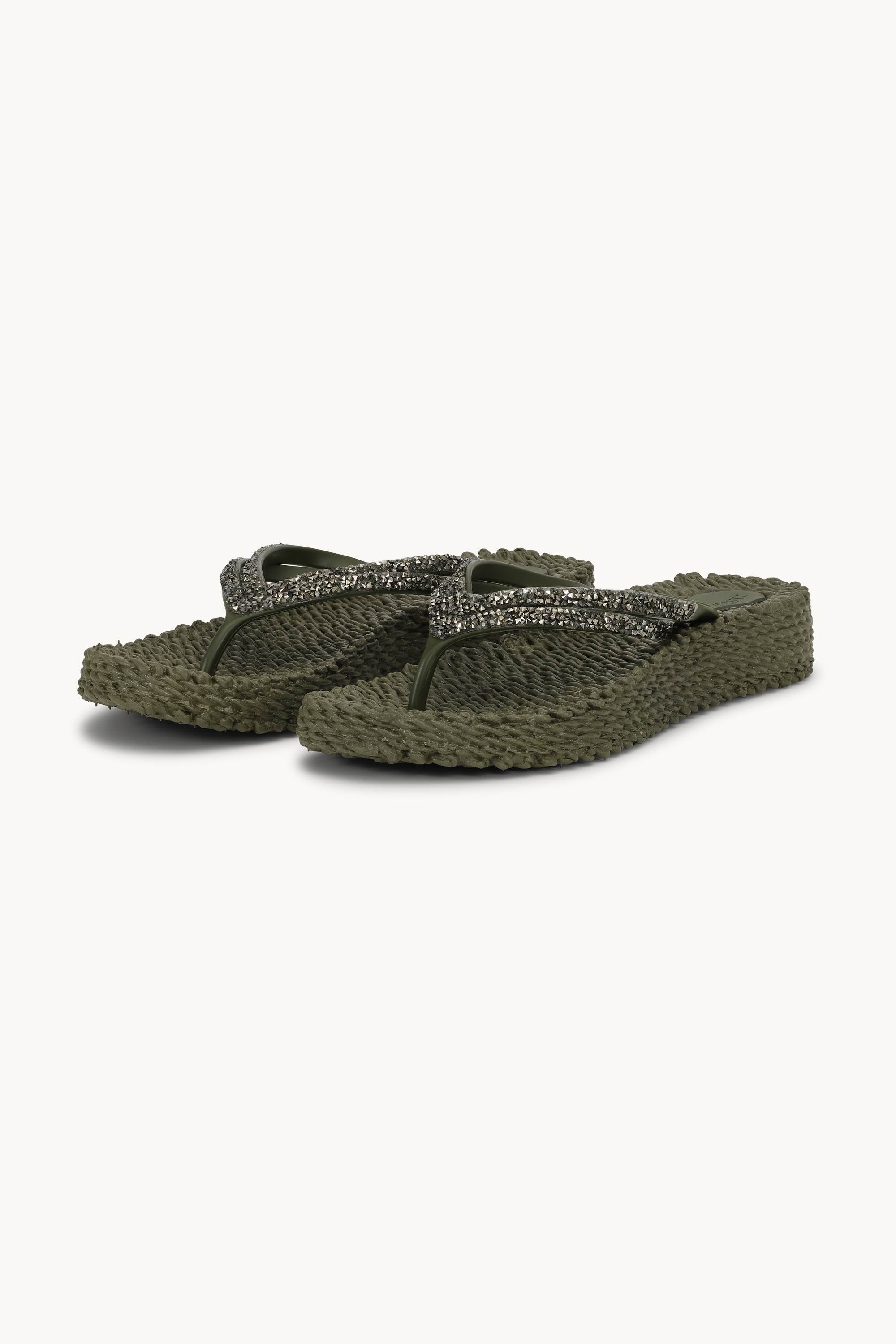 Platform Flip-flops Glitrende Steiner - Army