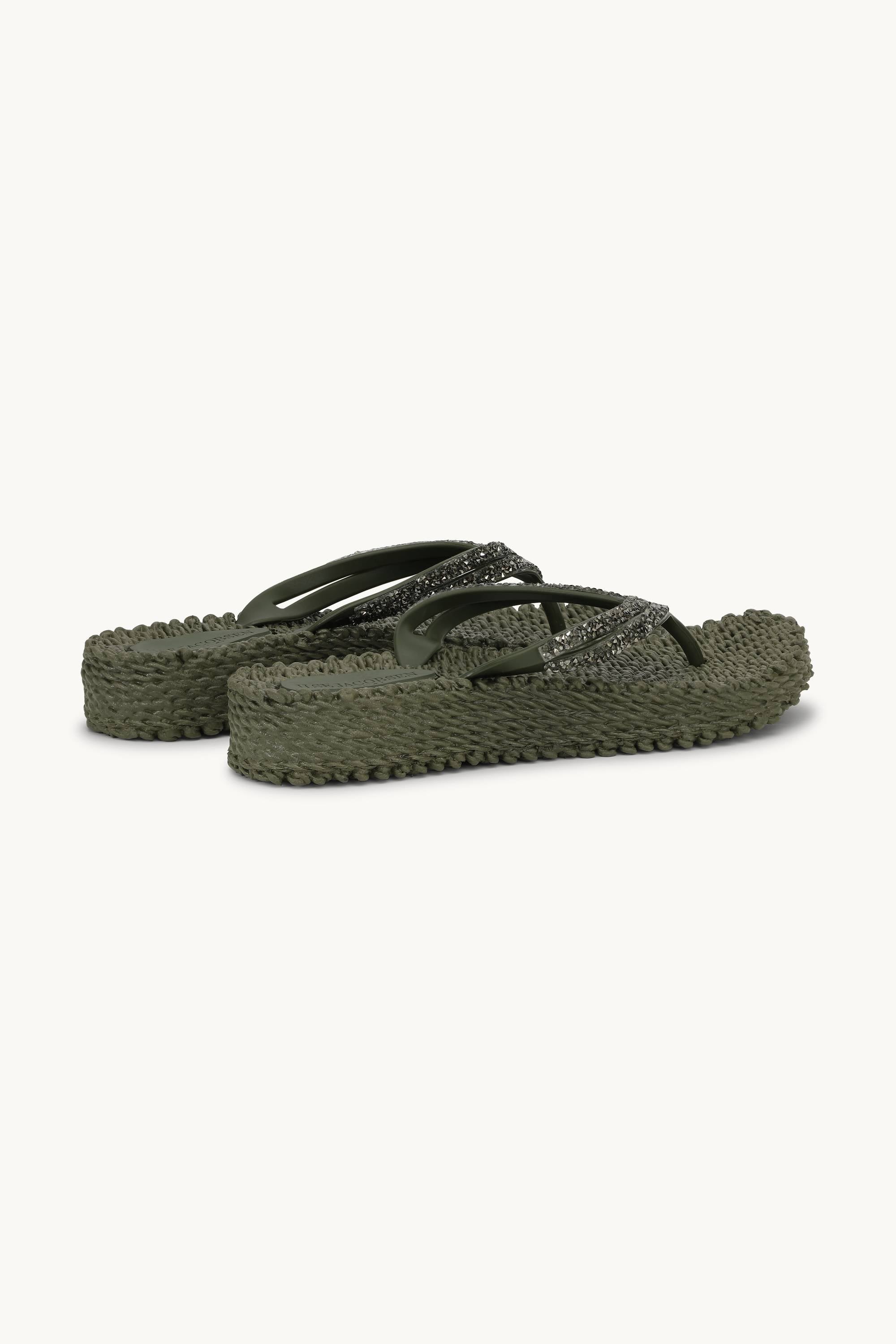 Platform Flip-flops Glitrende Steiner - Army