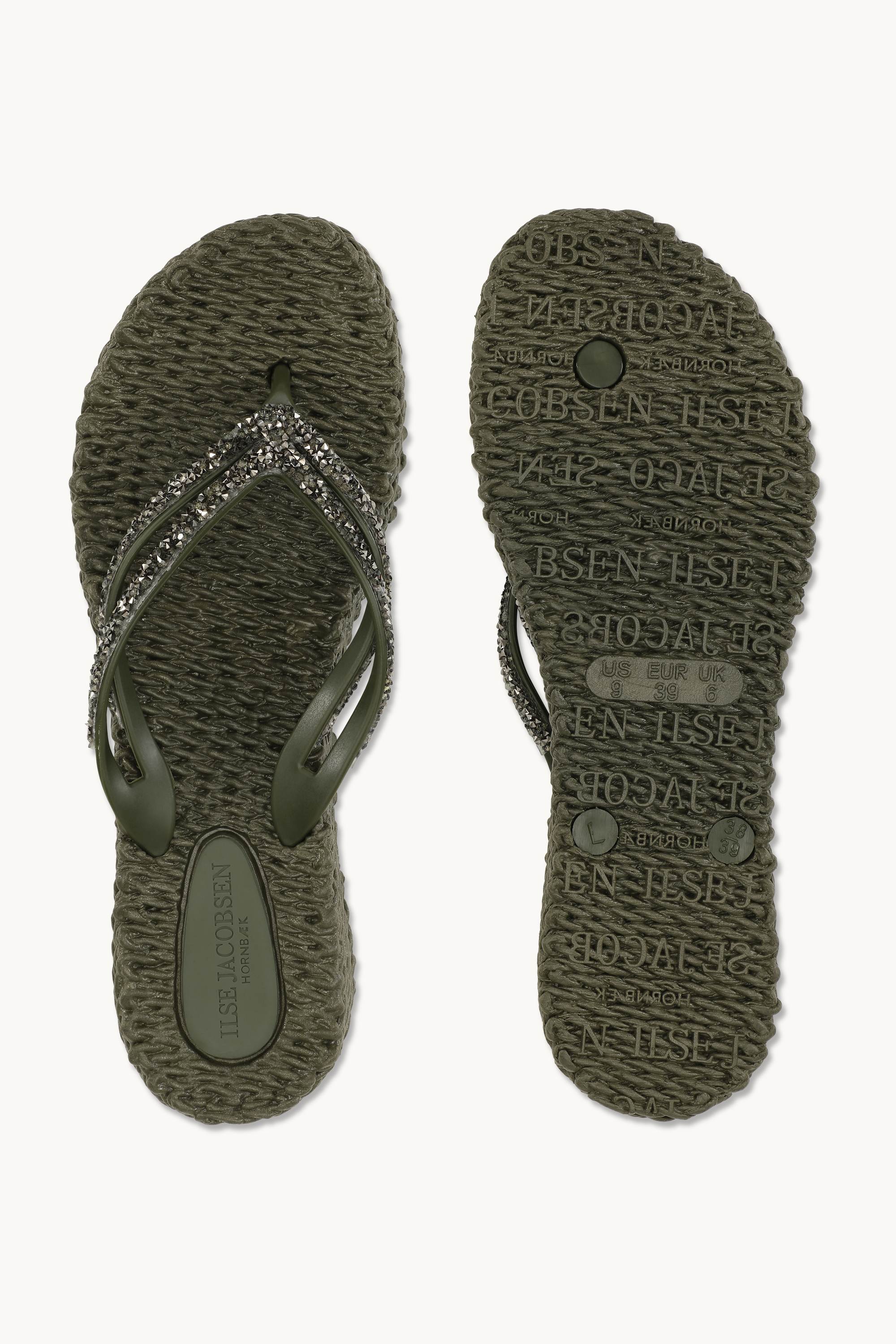 Platform Flip-flops Glitrende Steiner - Army