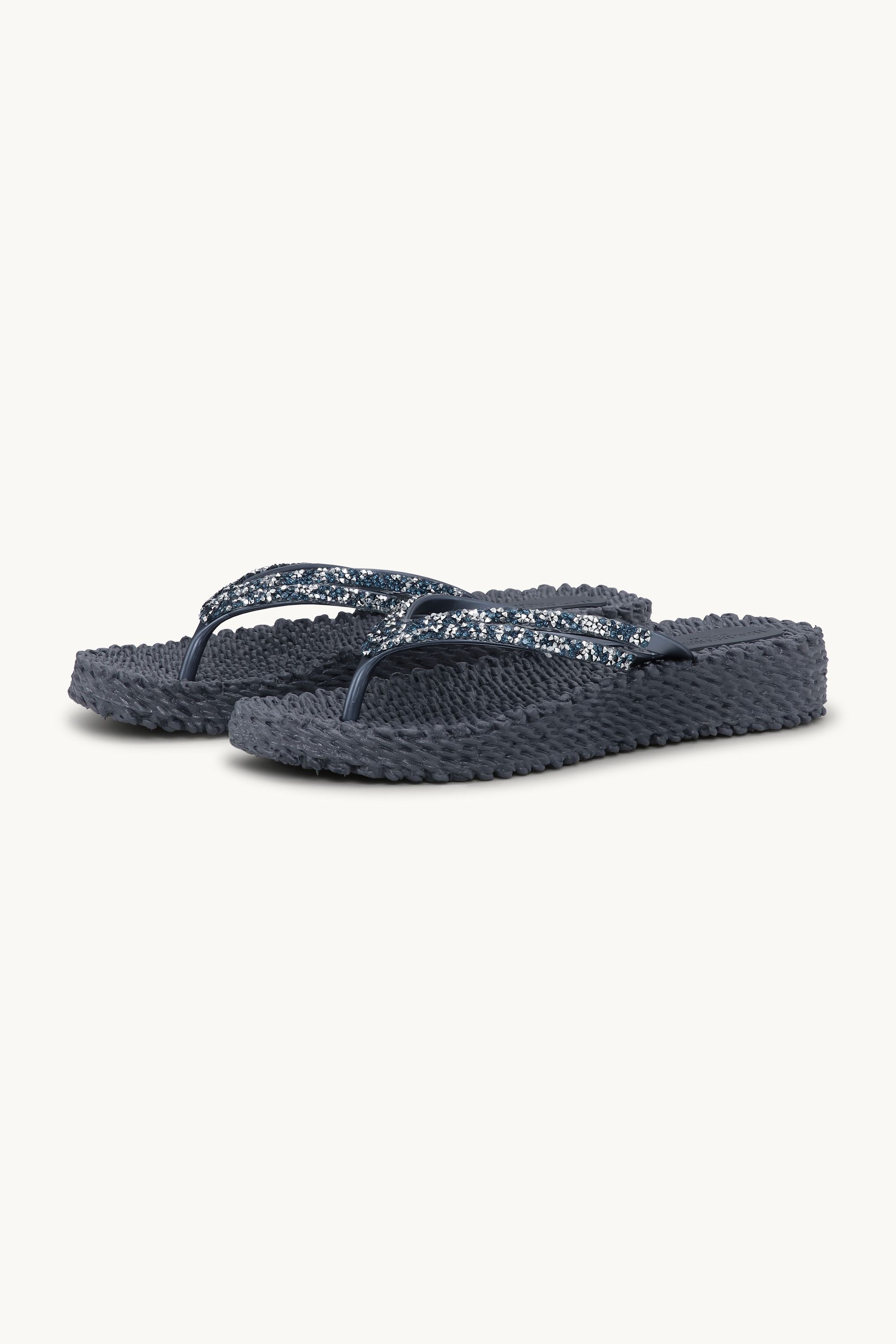 Platform Flip-flops Glitrende Steiner - Ombre Blue