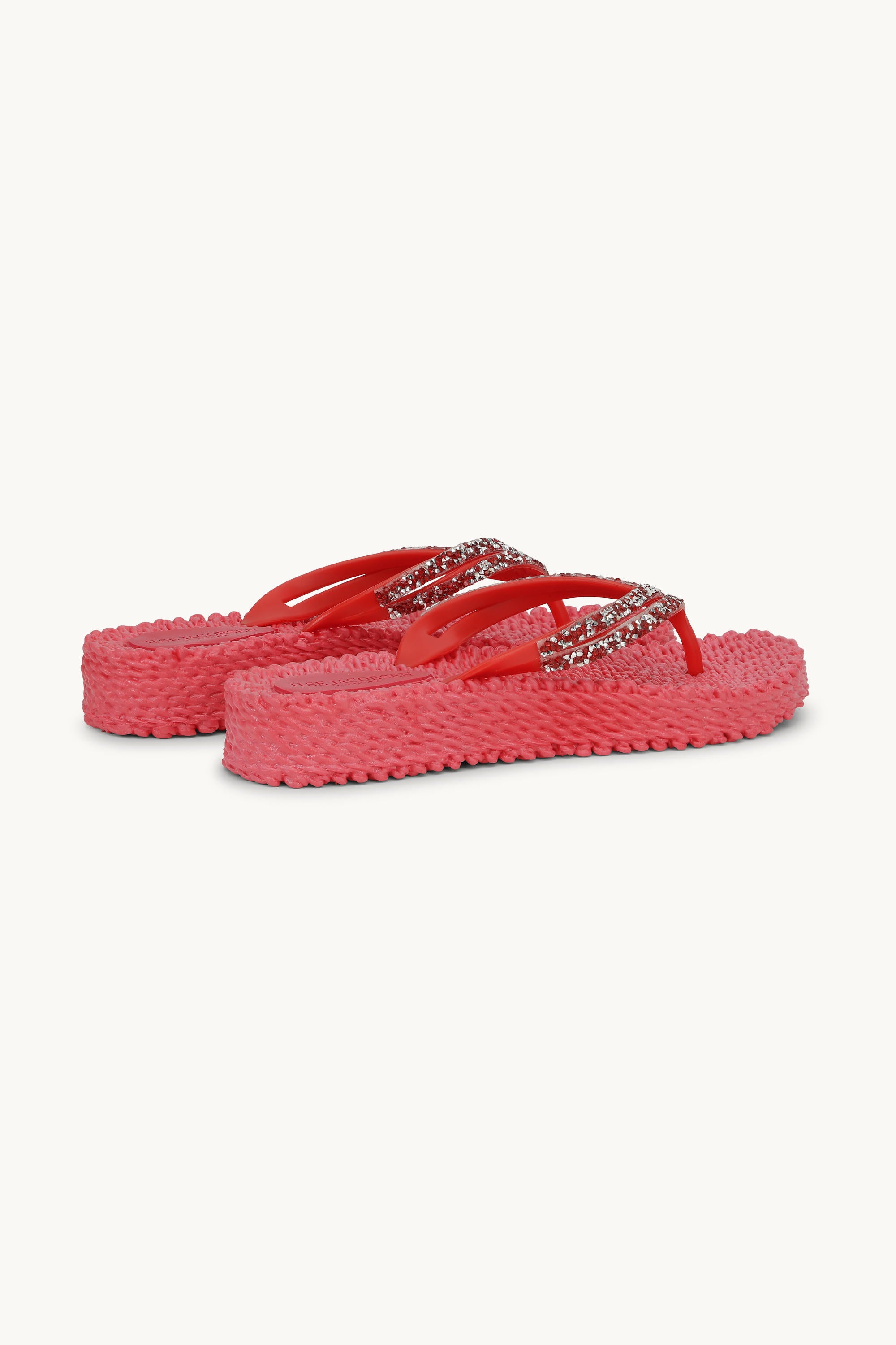 Platform Flip-flops Glitrende Steiner - Raspberry