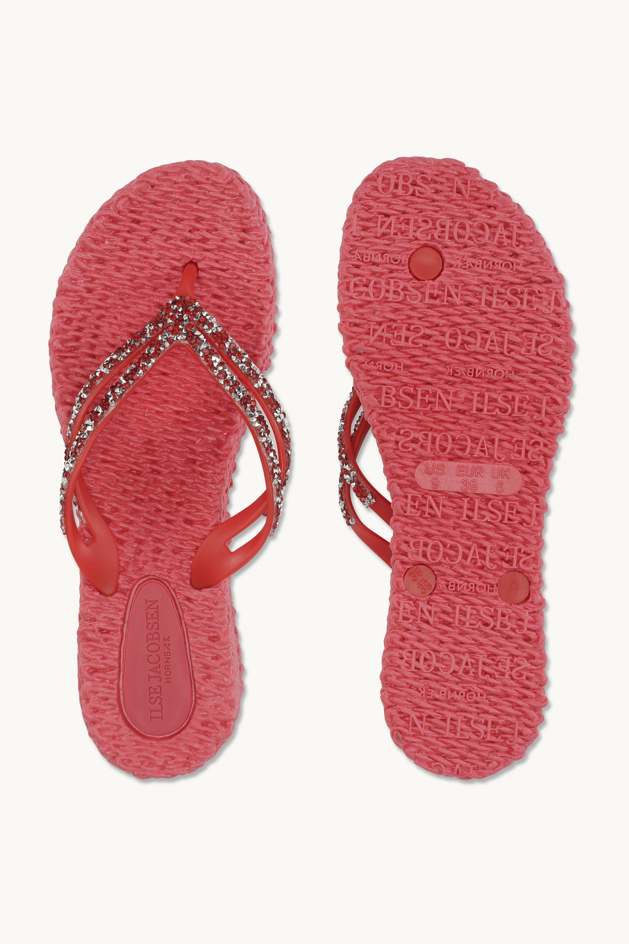 Platform Flip-flops Glitrende Steiner - Raspberry