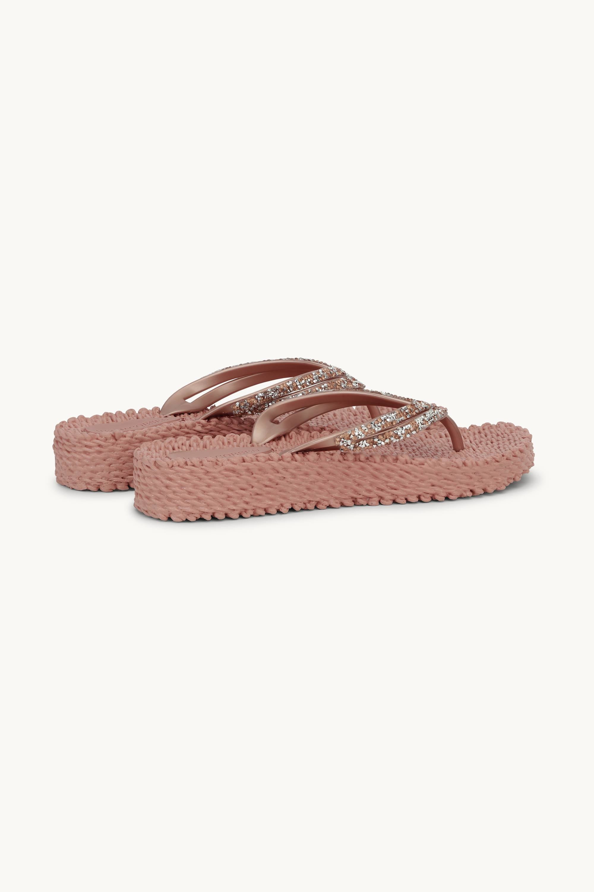 Platform Flip-flops Glitrende Steiner - Misty Rose