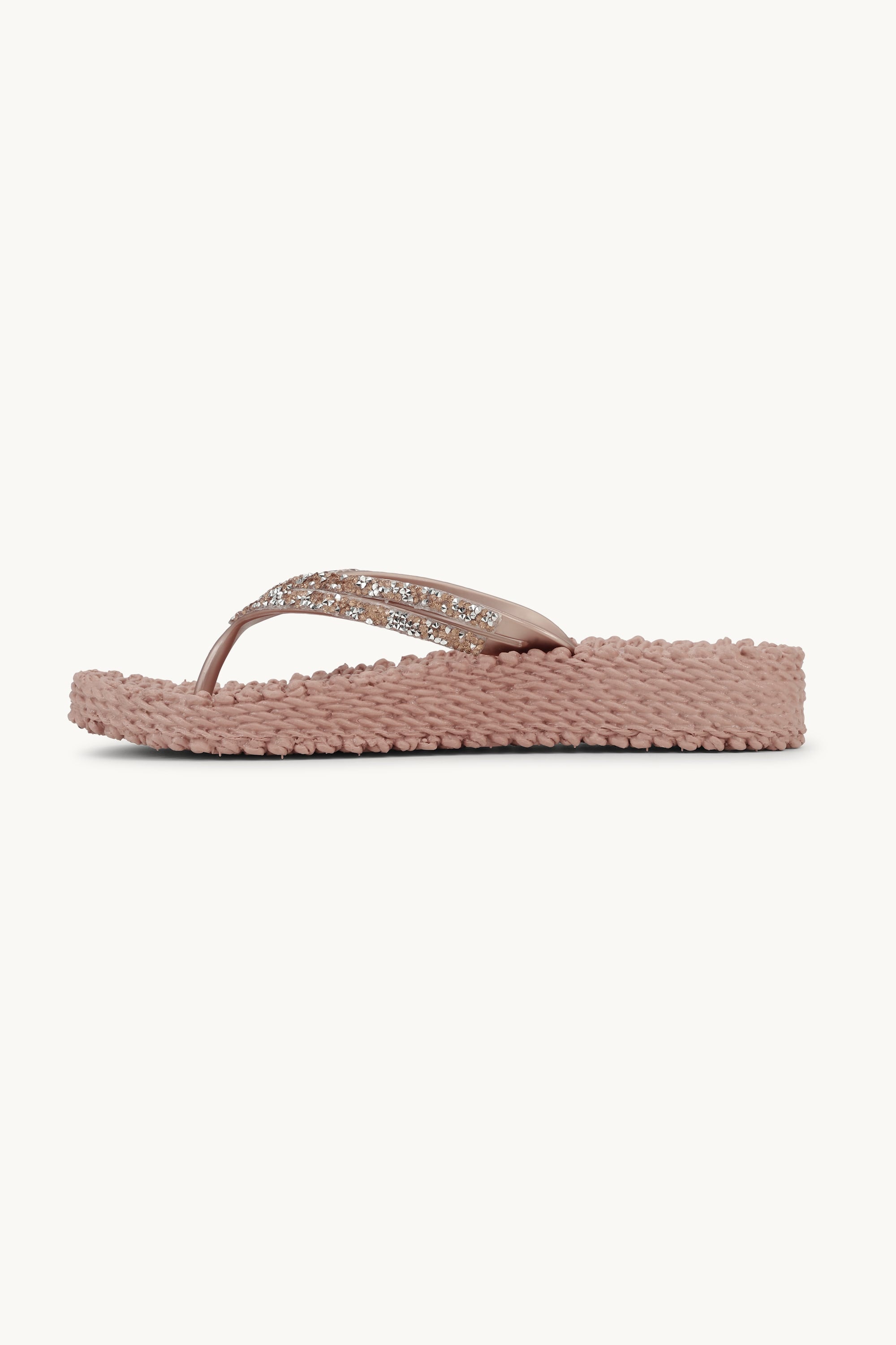 Platform Flip-flops Glitrende Steiner - Misty Rose