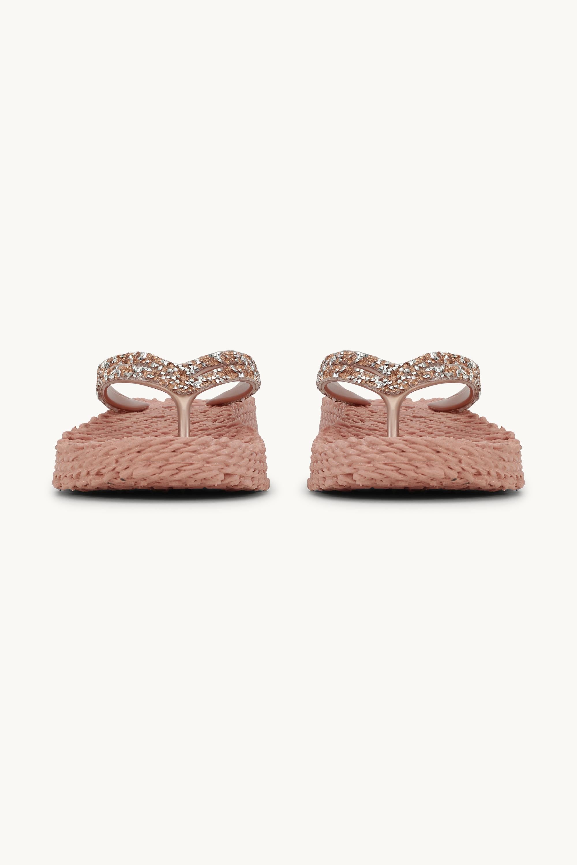 Platform Flip-flops Glitrende Steiner - Misty Rose