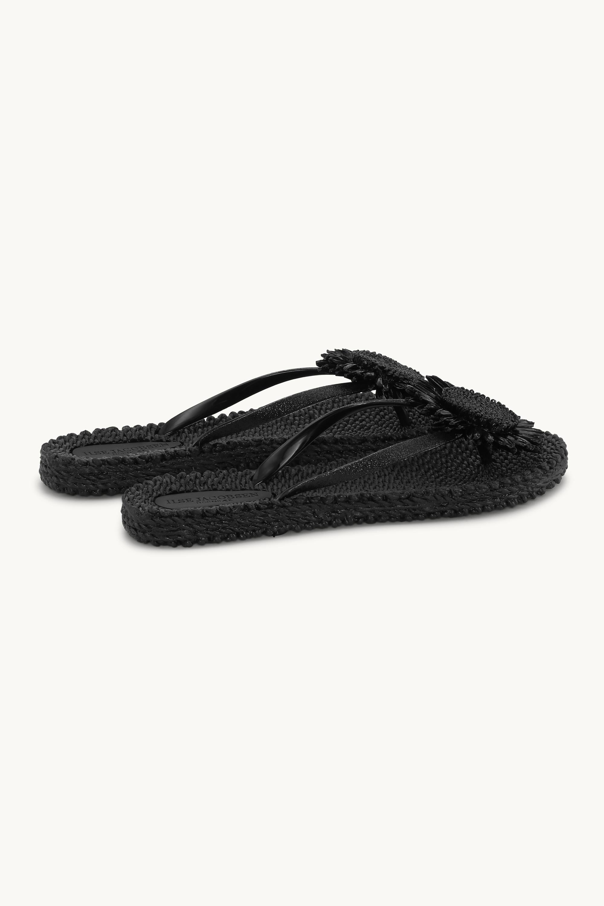Flip-flops Blomst - Black