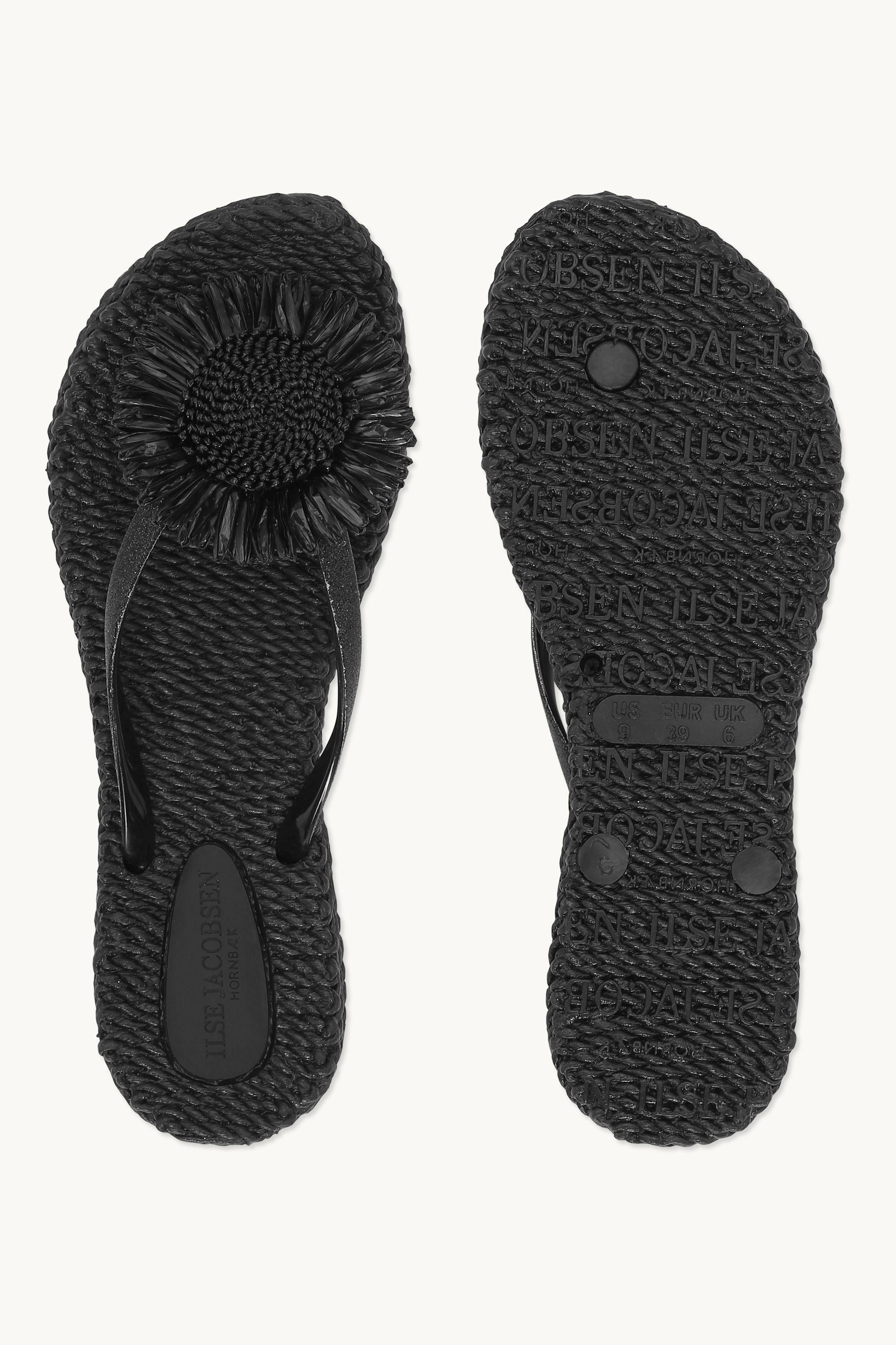 Flip-flops Blomst - Black