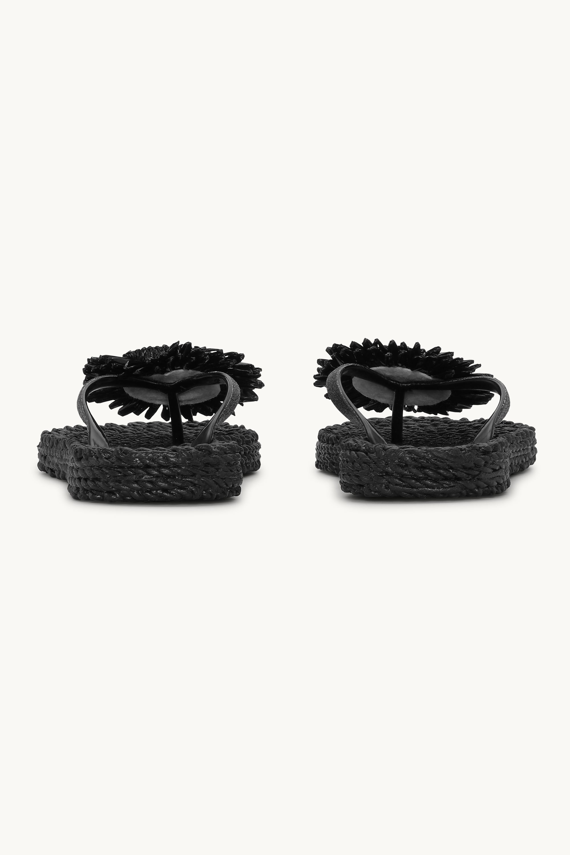 Flip-flops Blomst - Black
