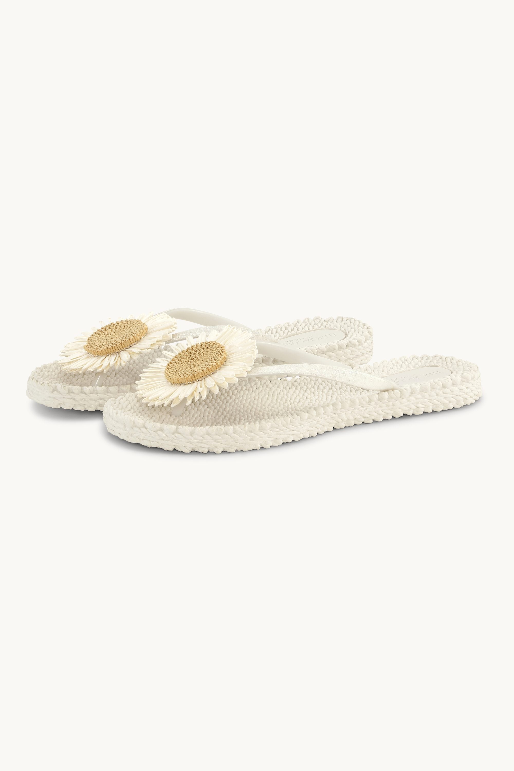 Flip-flops Blomst - Creme
