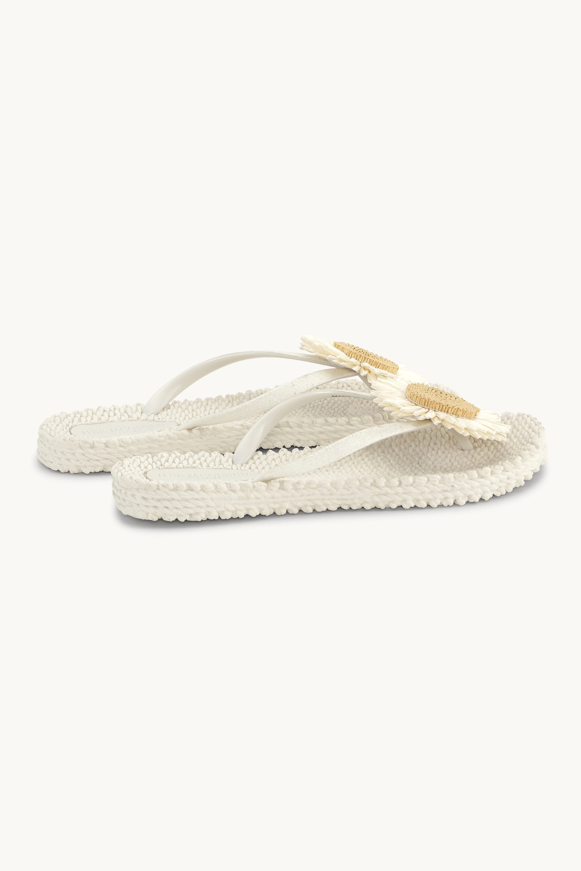 Flip-flops Blomst - Creme