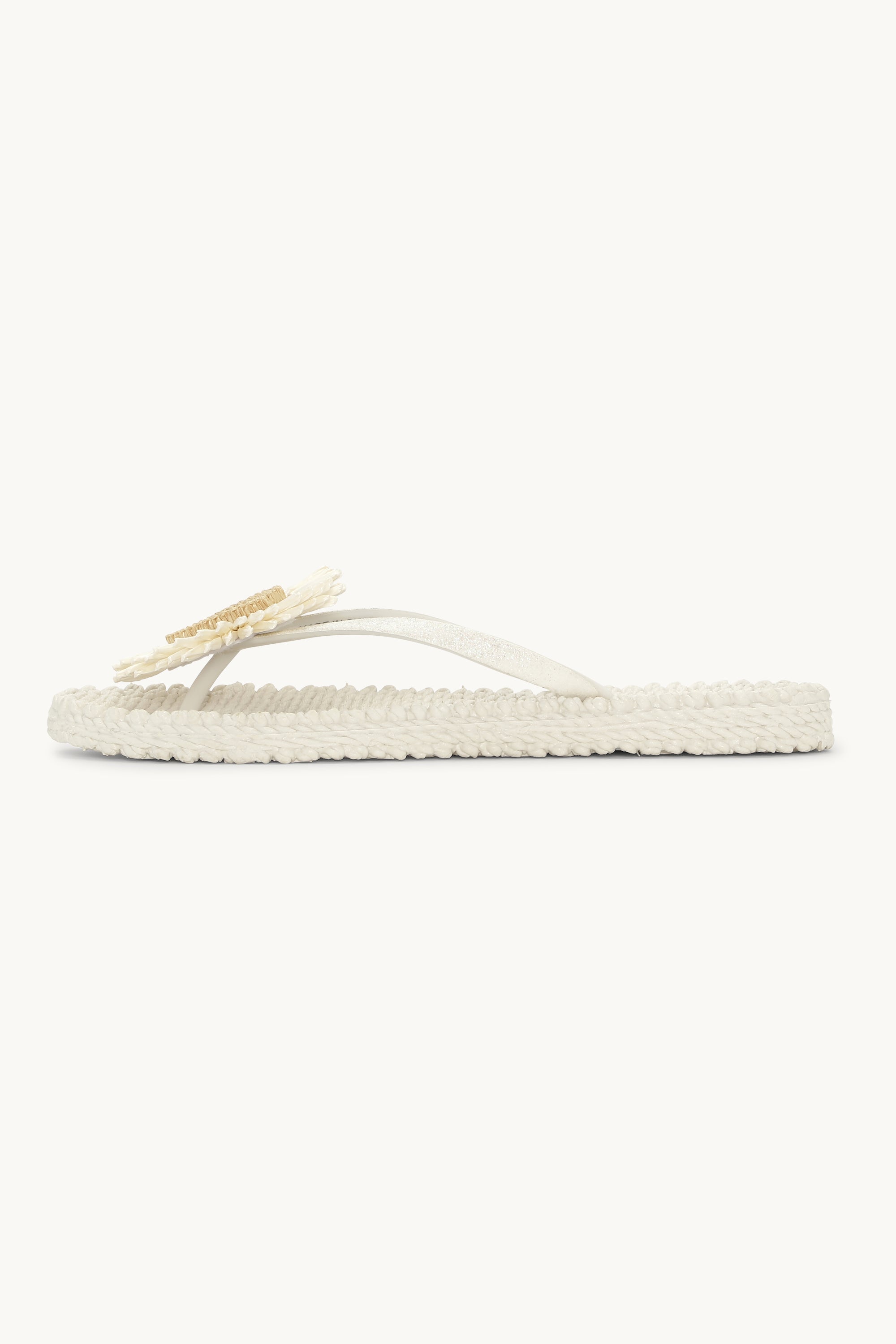 Flip-flops Blomst - Creme