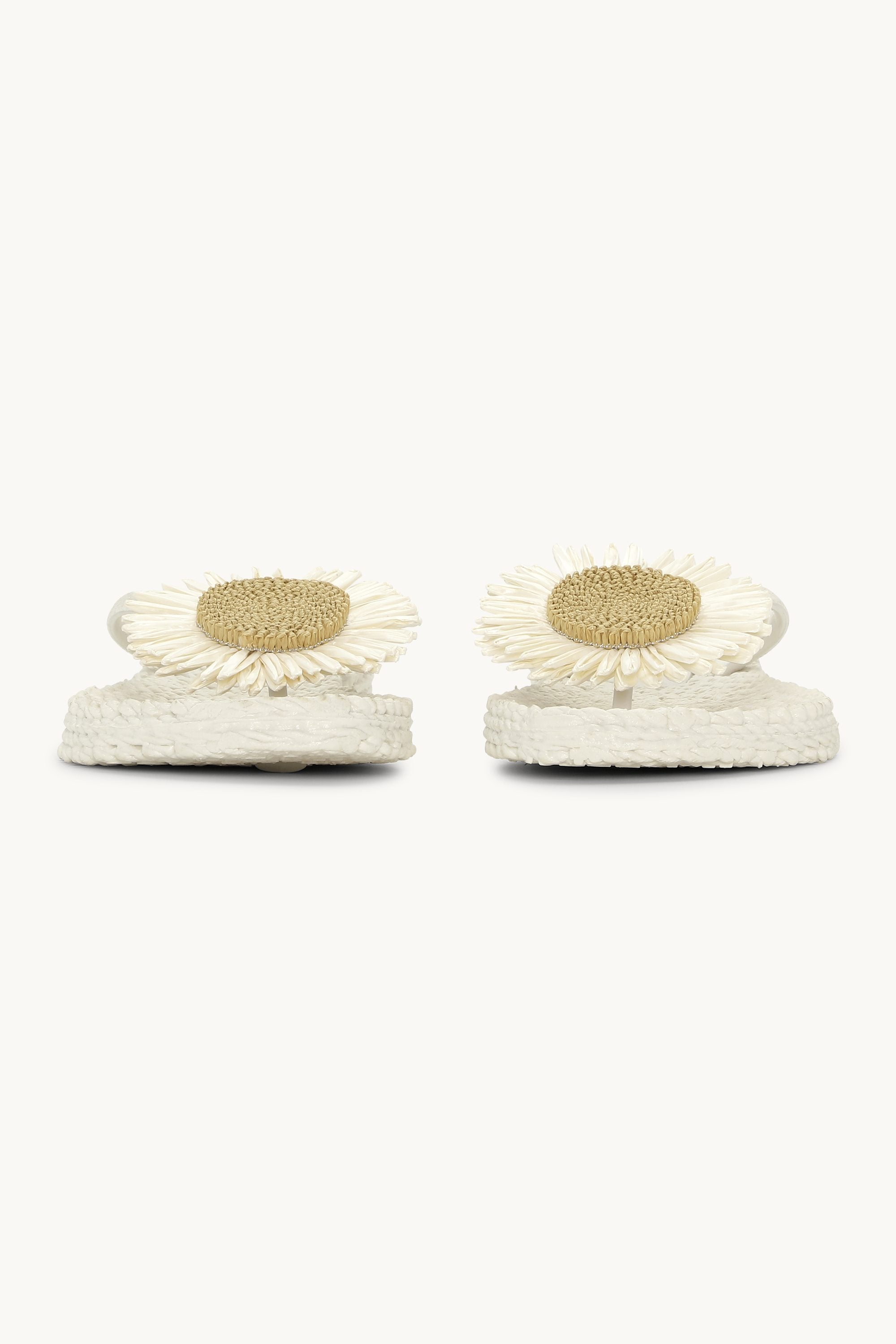 Flip-flops Blomst - Creme