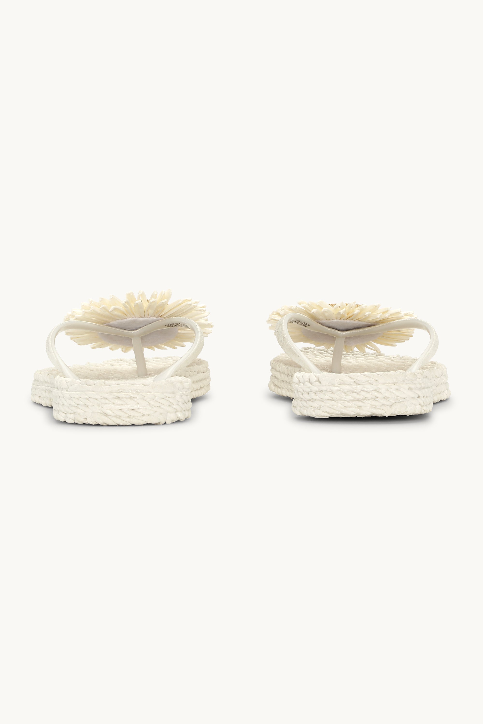 Flip-flops Blomst - Creme