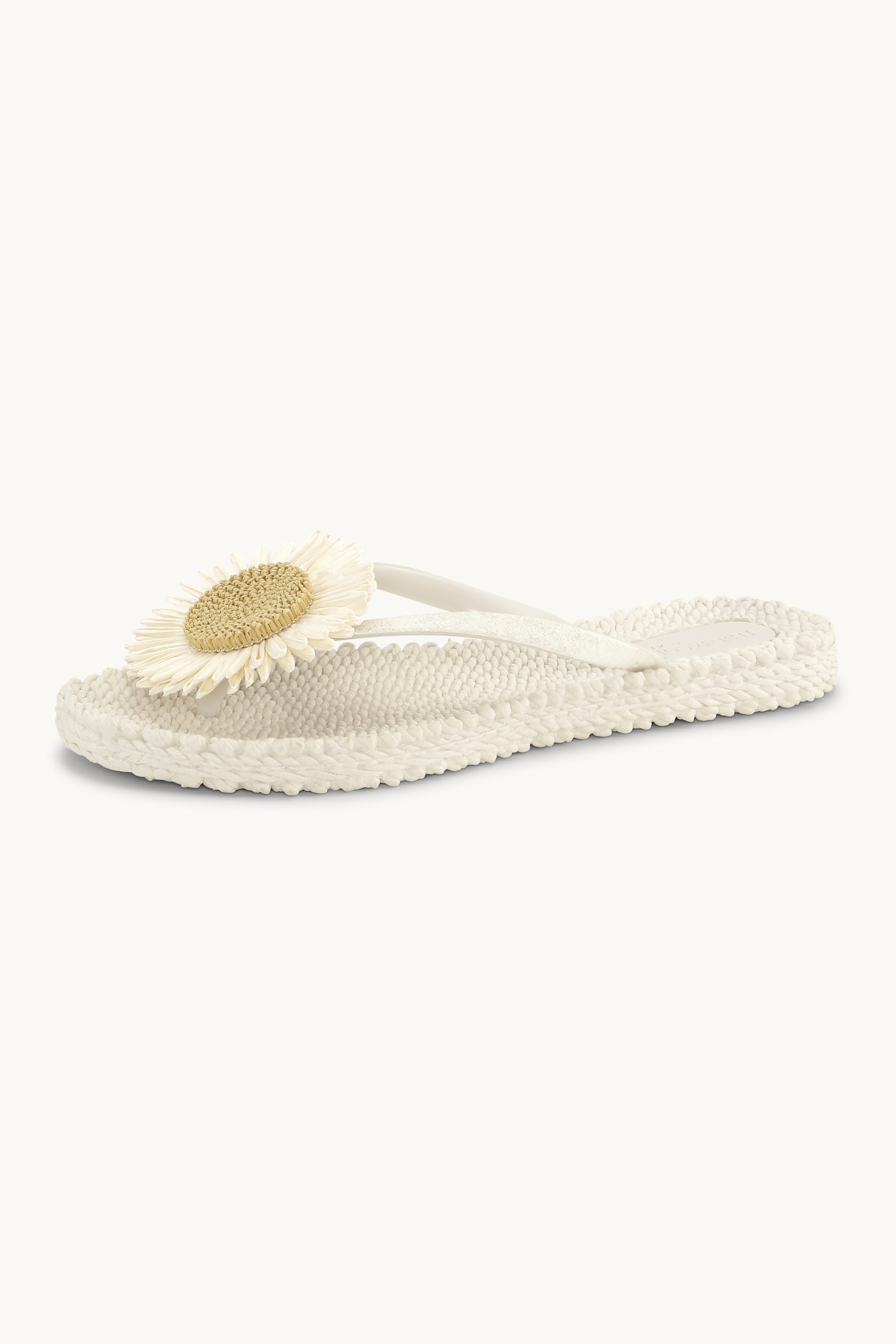 Flip-flops Blomst - Creme